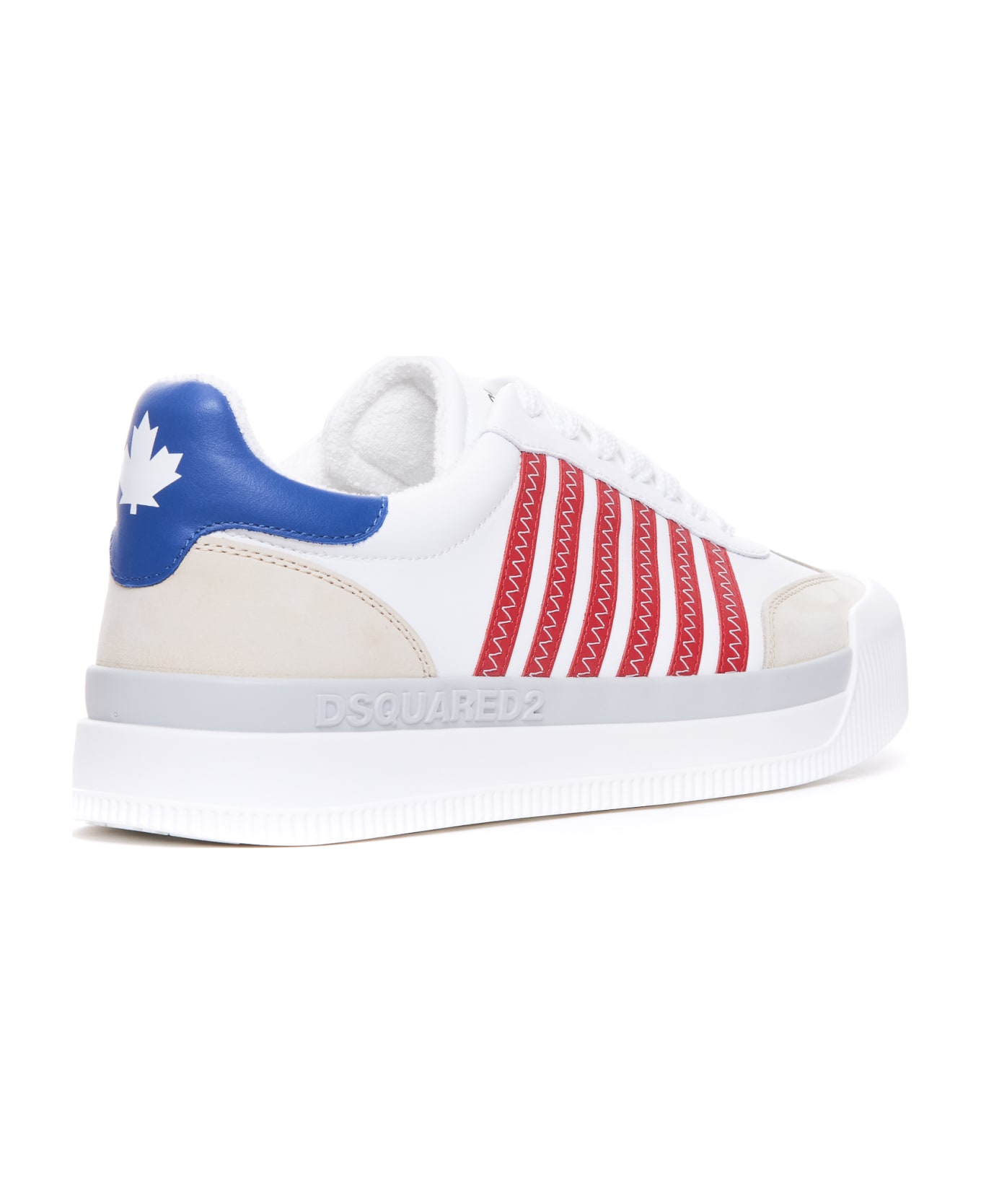 Dsquared2 New Jersey Sneakers - Bianco Rosso Blu