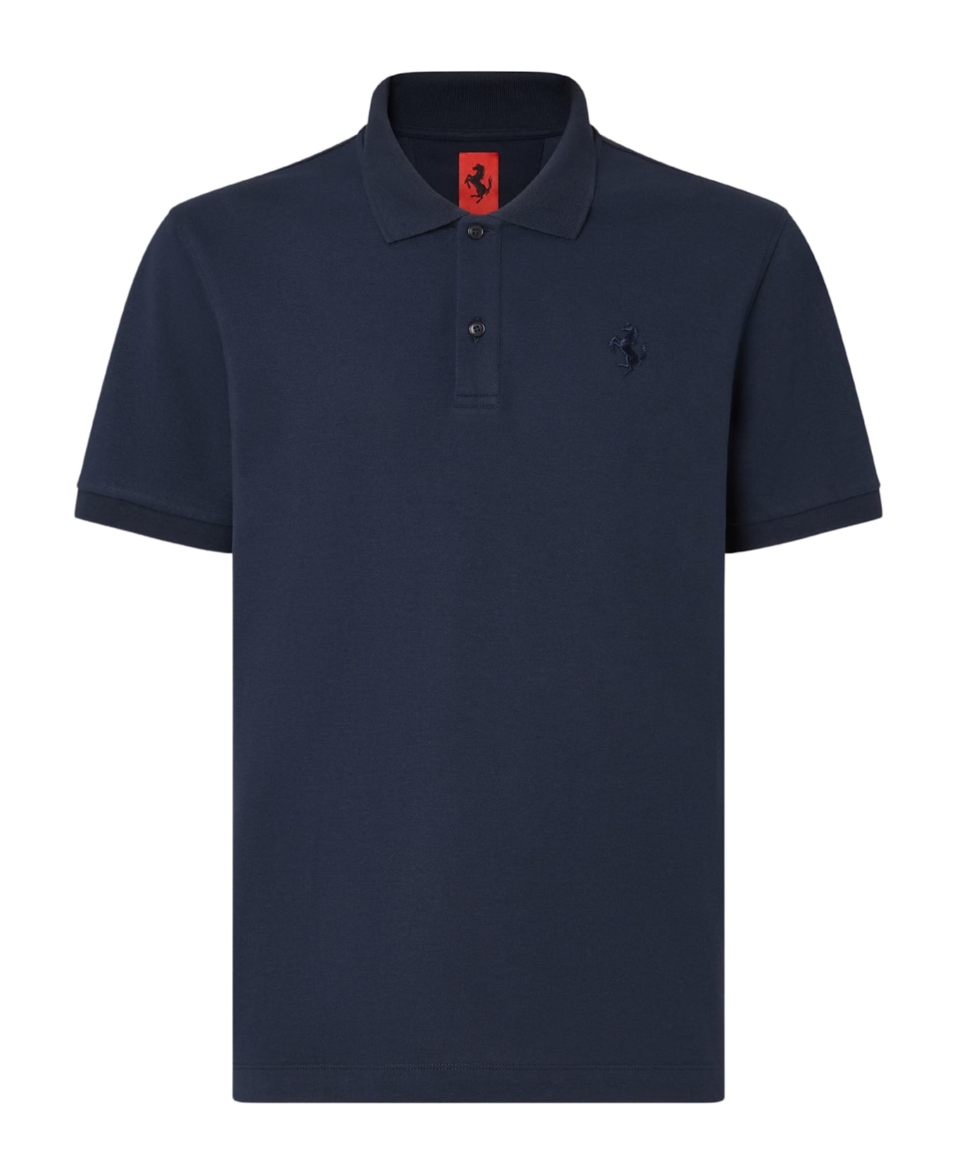 Ferrari Pique Polo Shirt - Blue