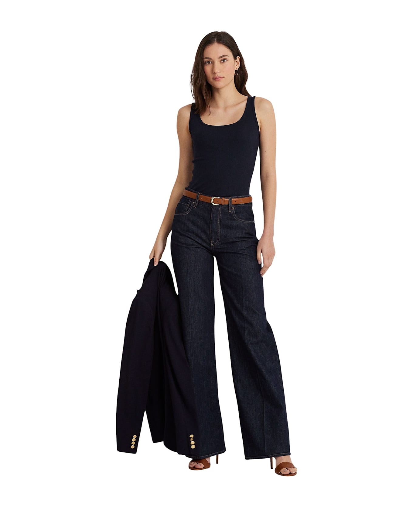 Ralph Lauren Kelly Sleeveless Knit - Lauren Navy