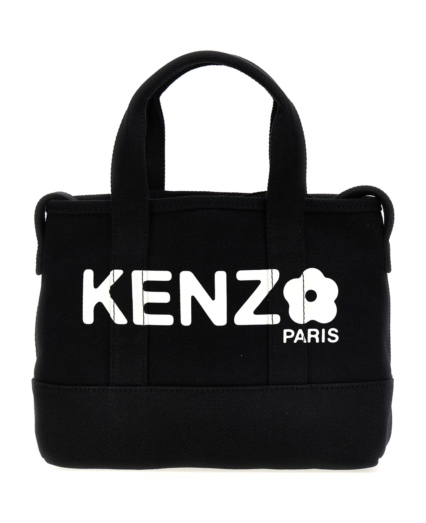 Kenzo Small 'kenzo Utility' Shopping Bag - White/Black