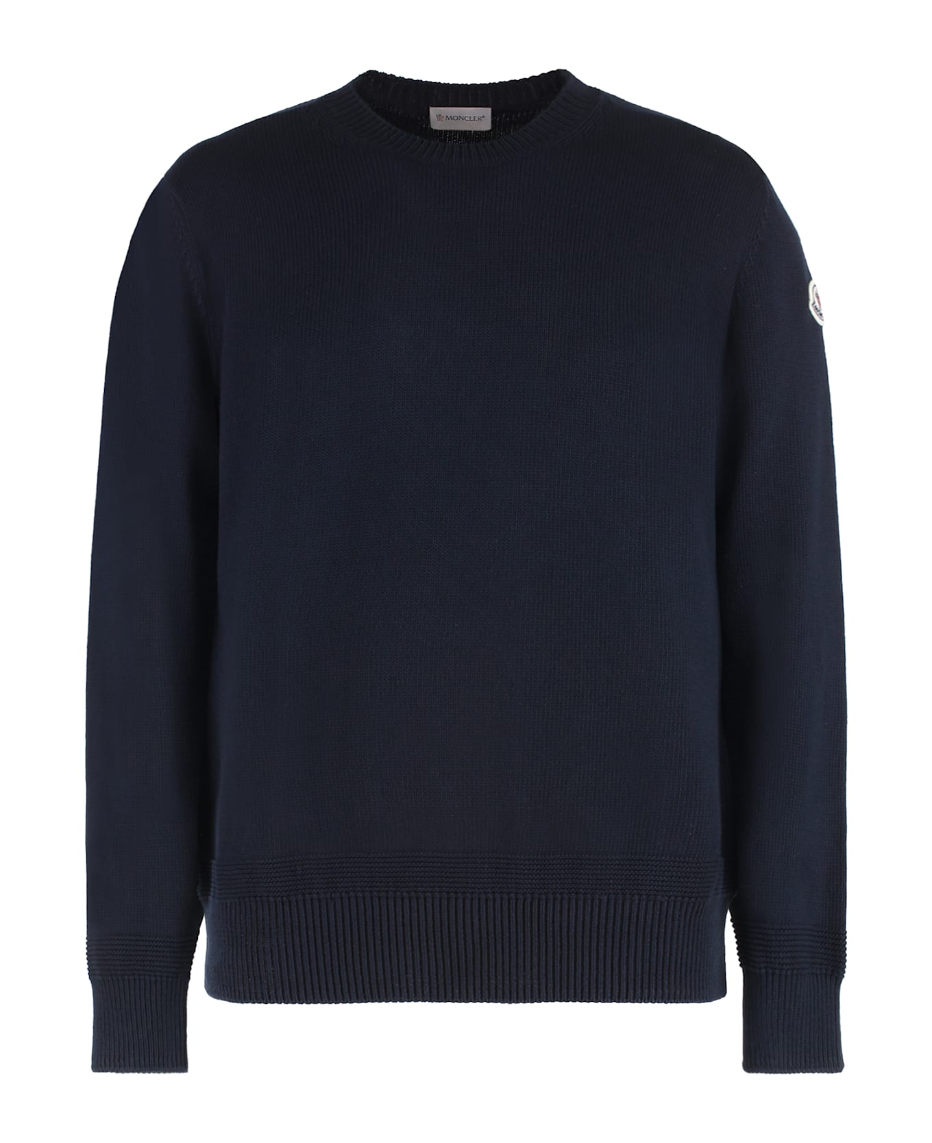 Moncler Long Sleeve Crew-neck Sweater - blue