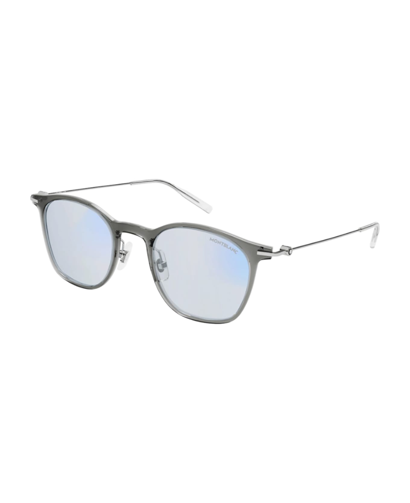 Montblanc MB0098S Sunglasses - Grey Silver Light Blu