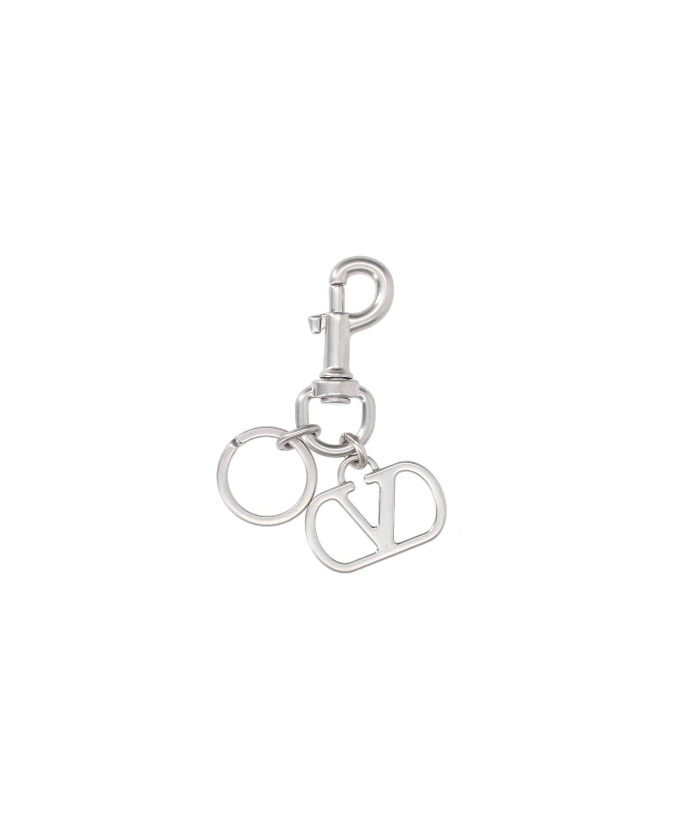 Valentino Garavani "vlogo Signature" Keyring - Silver