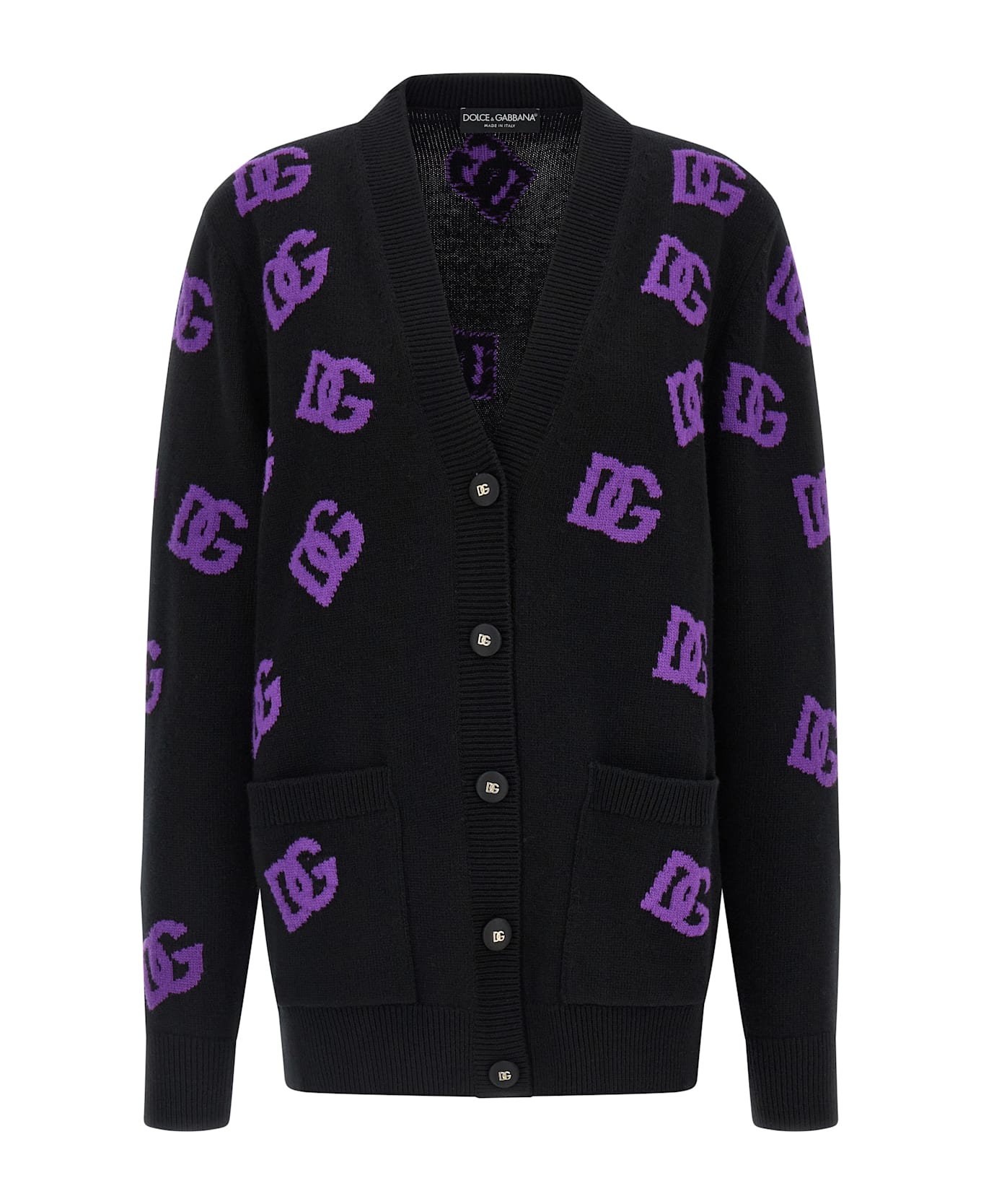 Dolce 
Gabbana Logo Cardigan - Multicolor