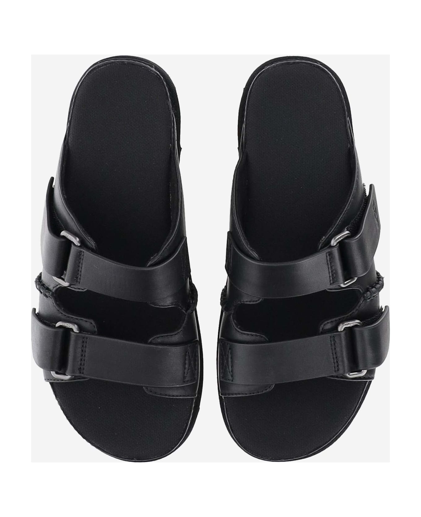 UGG Goldenstar Hi Leather Sandals - Black