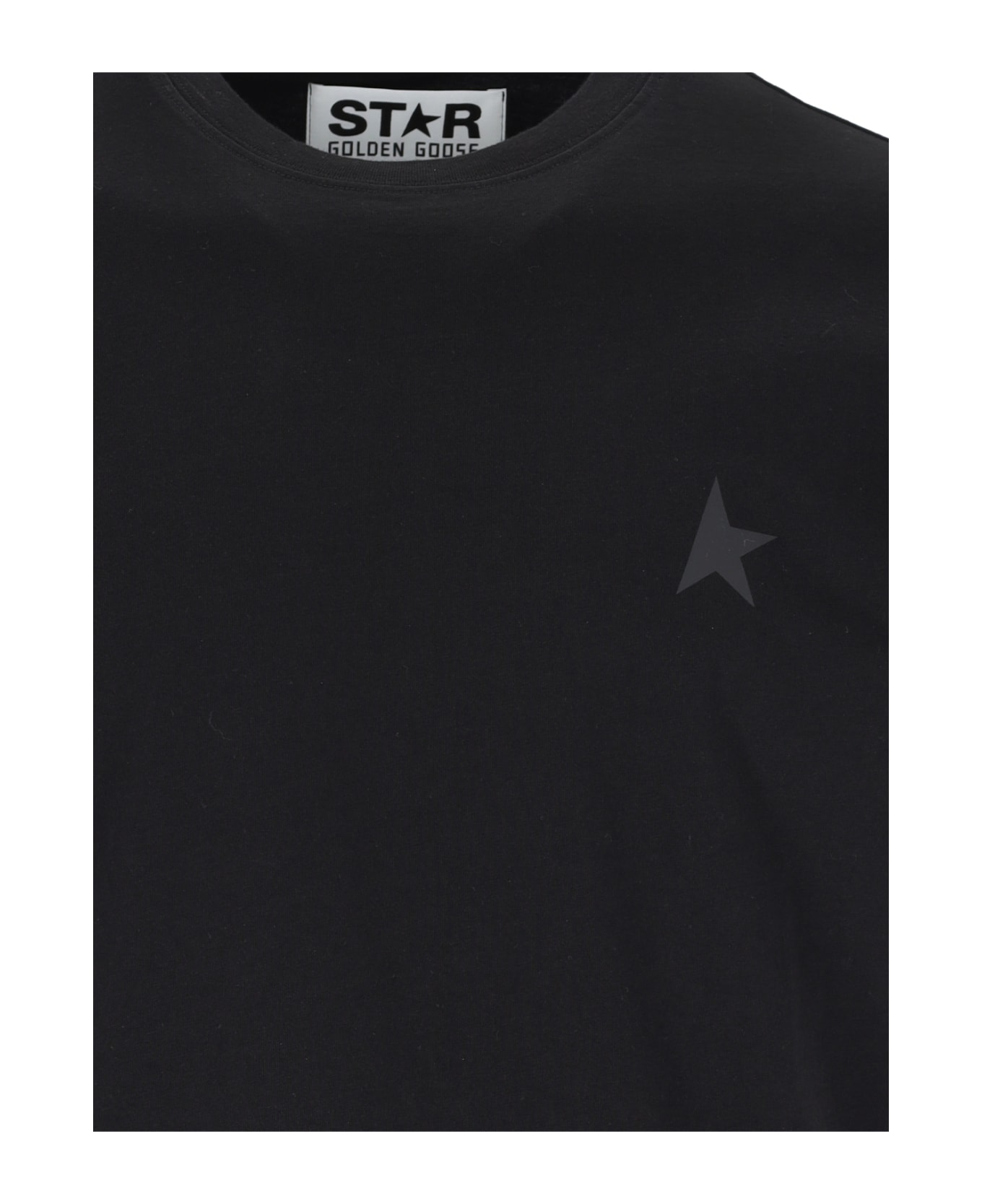Golden Goose "star" Logo T-shirt - Black   シャツ
