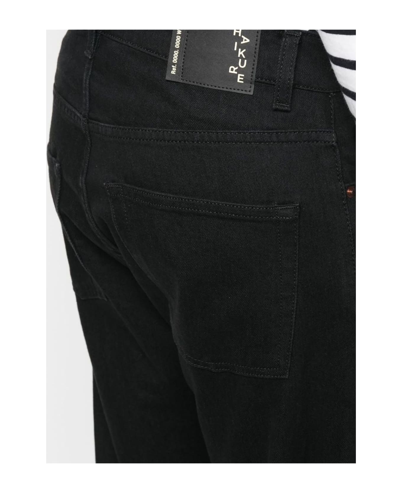 Haikure Black Stretch-cotton Denim Jeans - Nero