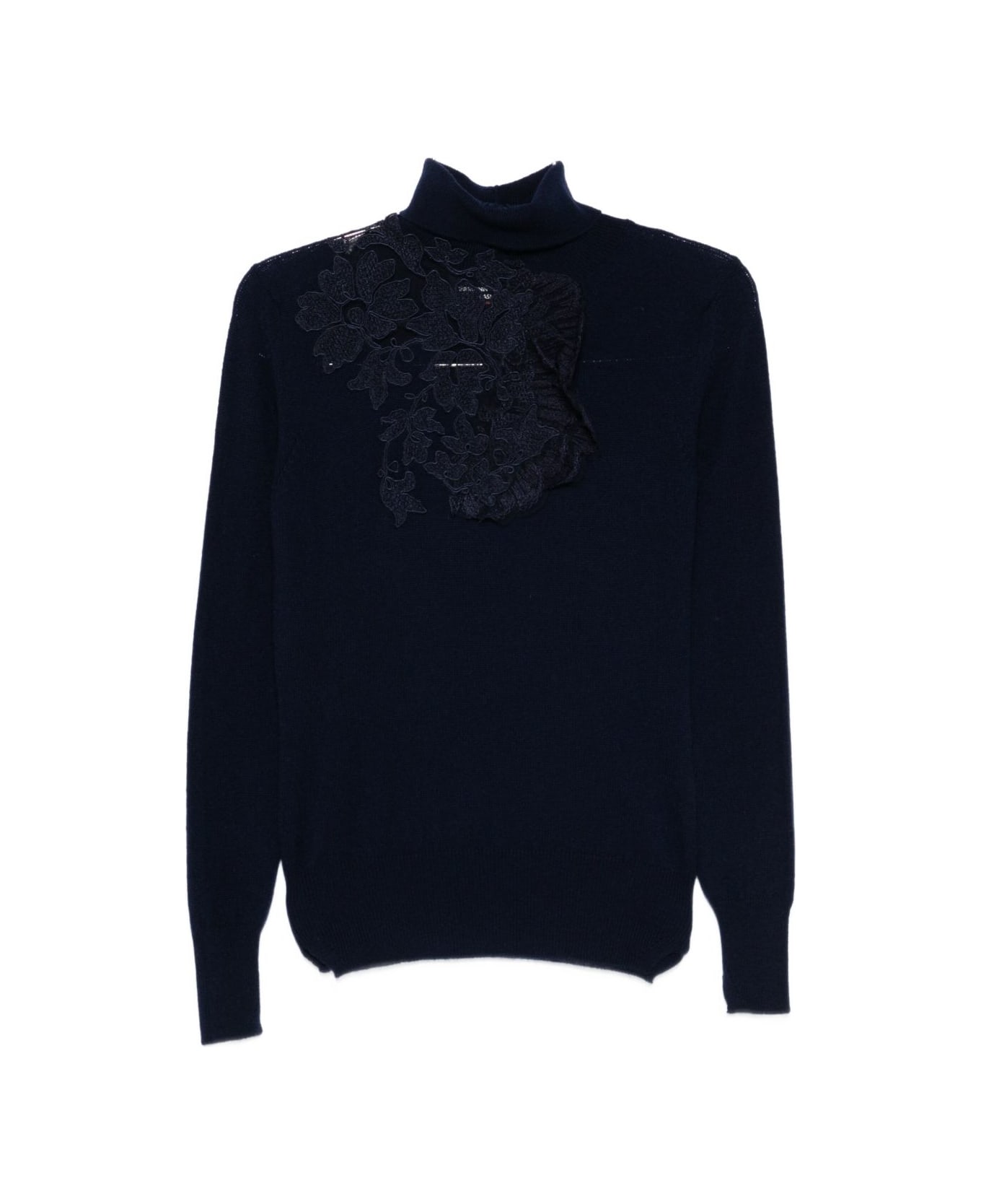 Ermanno Scervino Cashmere Turtle-neck Jumper - Blue