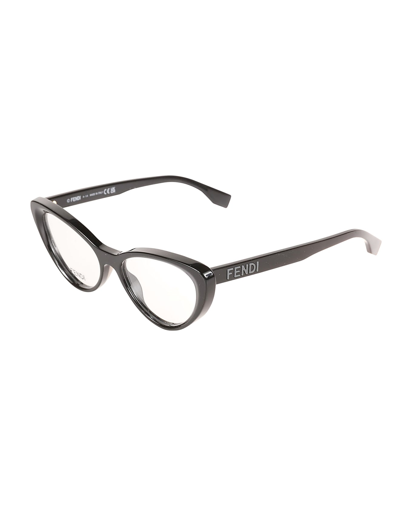 Fendi Cat-eye Classic Glasses - 001 - Black