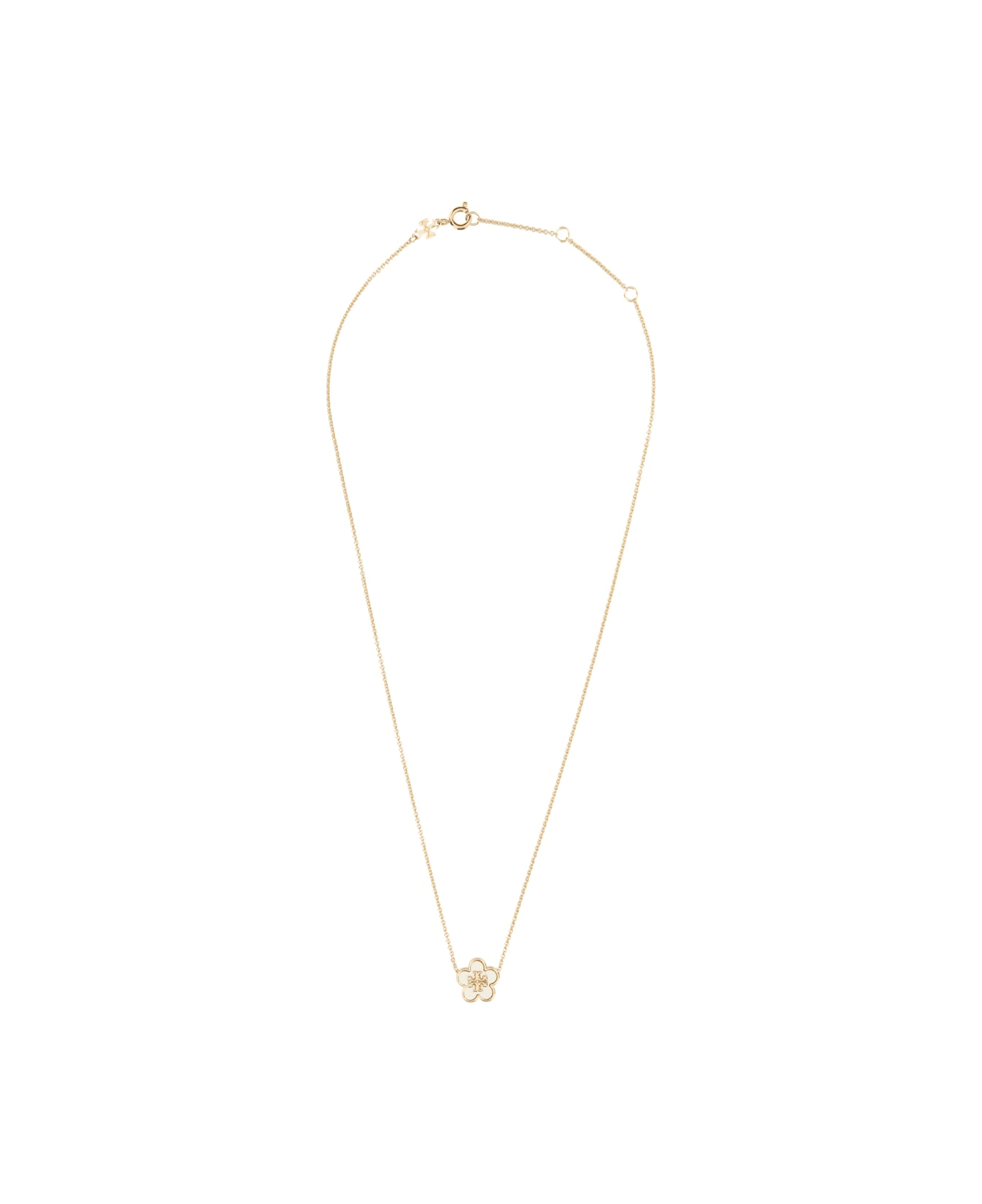 Tory Burch Kira Flower Necklace - GOLD