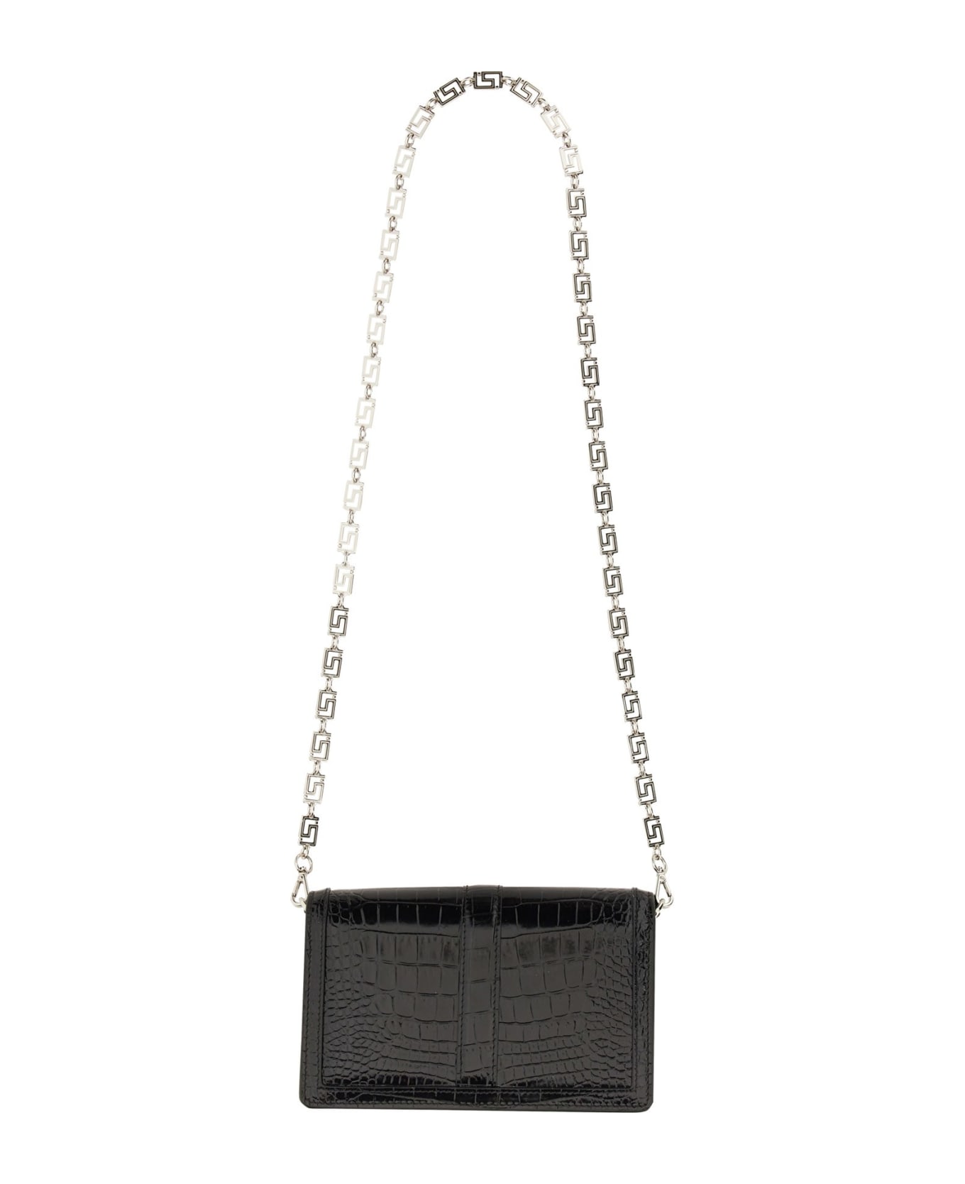Versace Mini Greca Goddess Bag - Black