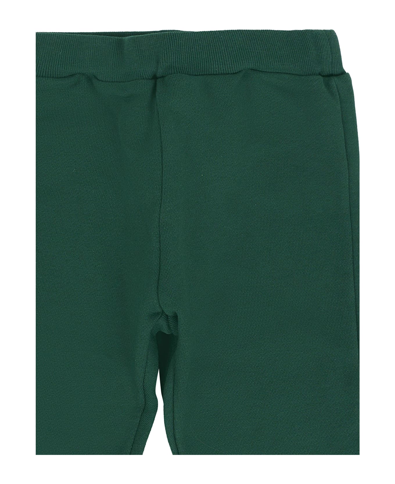 Fendi Green Trousers For Baby Boy With Logo - Green ボトムス