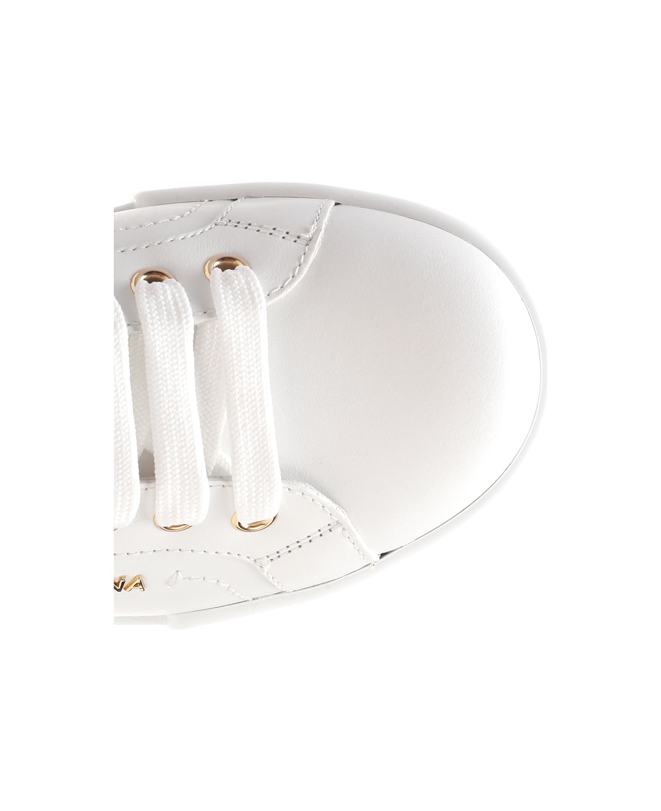 Dolce & Gabbana Embellished Sneakers - BIANCO/ORO