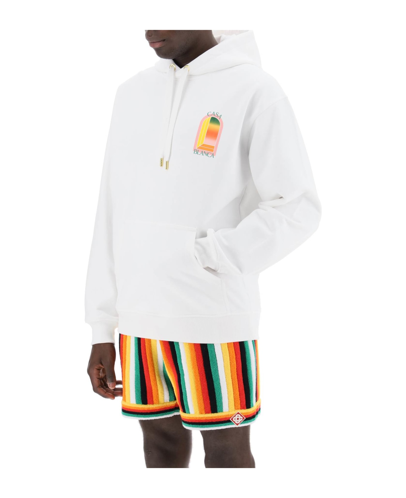 Casablanca Gradient Hooded L'arche - GRADIENT ARCH LOGO (White)