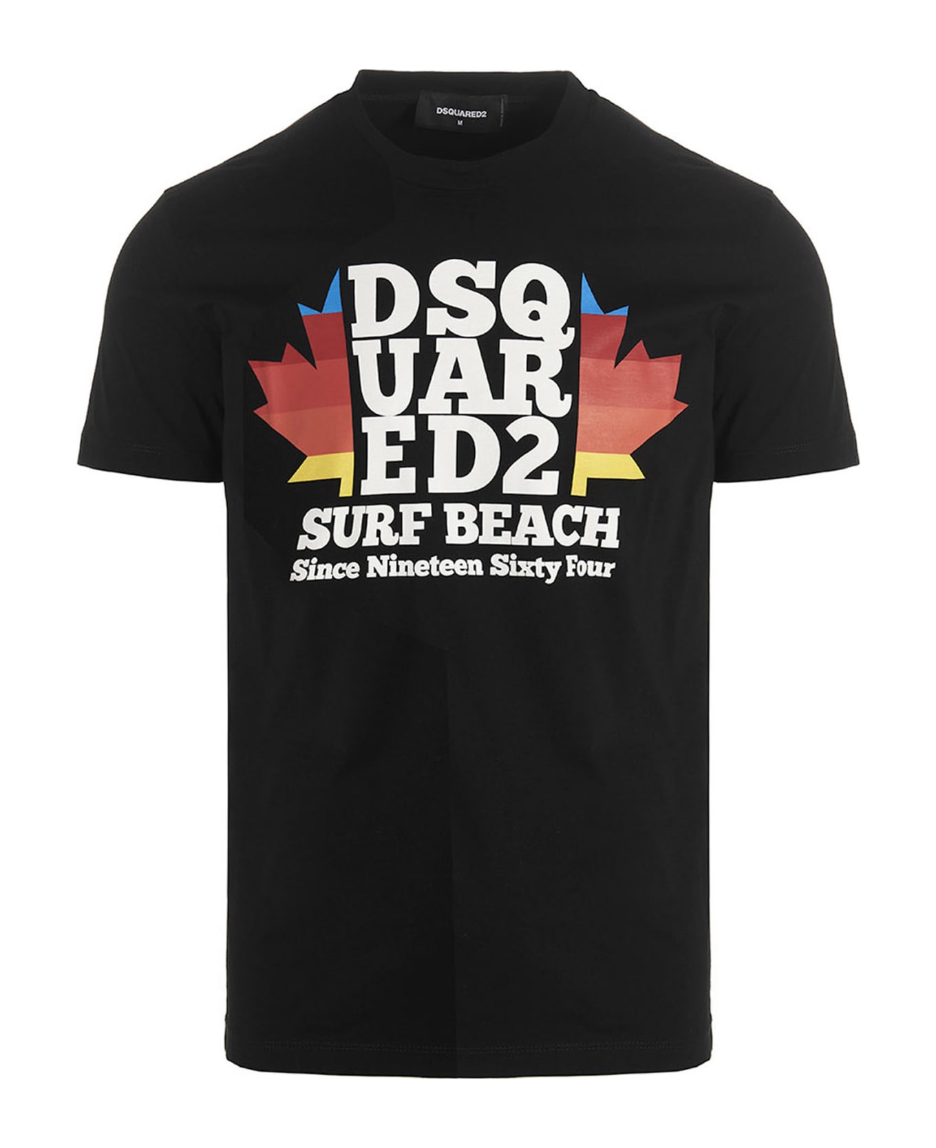 Dsquared2 T-shirt 'd2 Surf Beach' - Black  