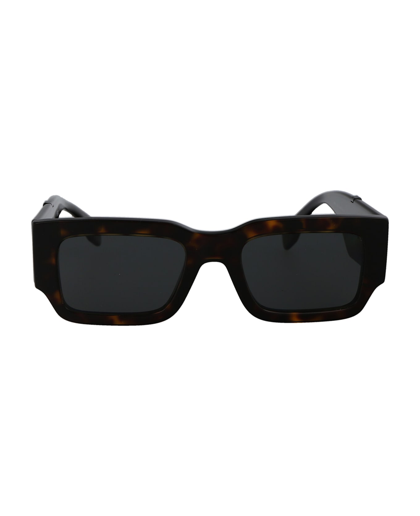 Fendi Eyewear Fendi Diagonal Sunglasses - 52A DARK HAVANA / SMOKE