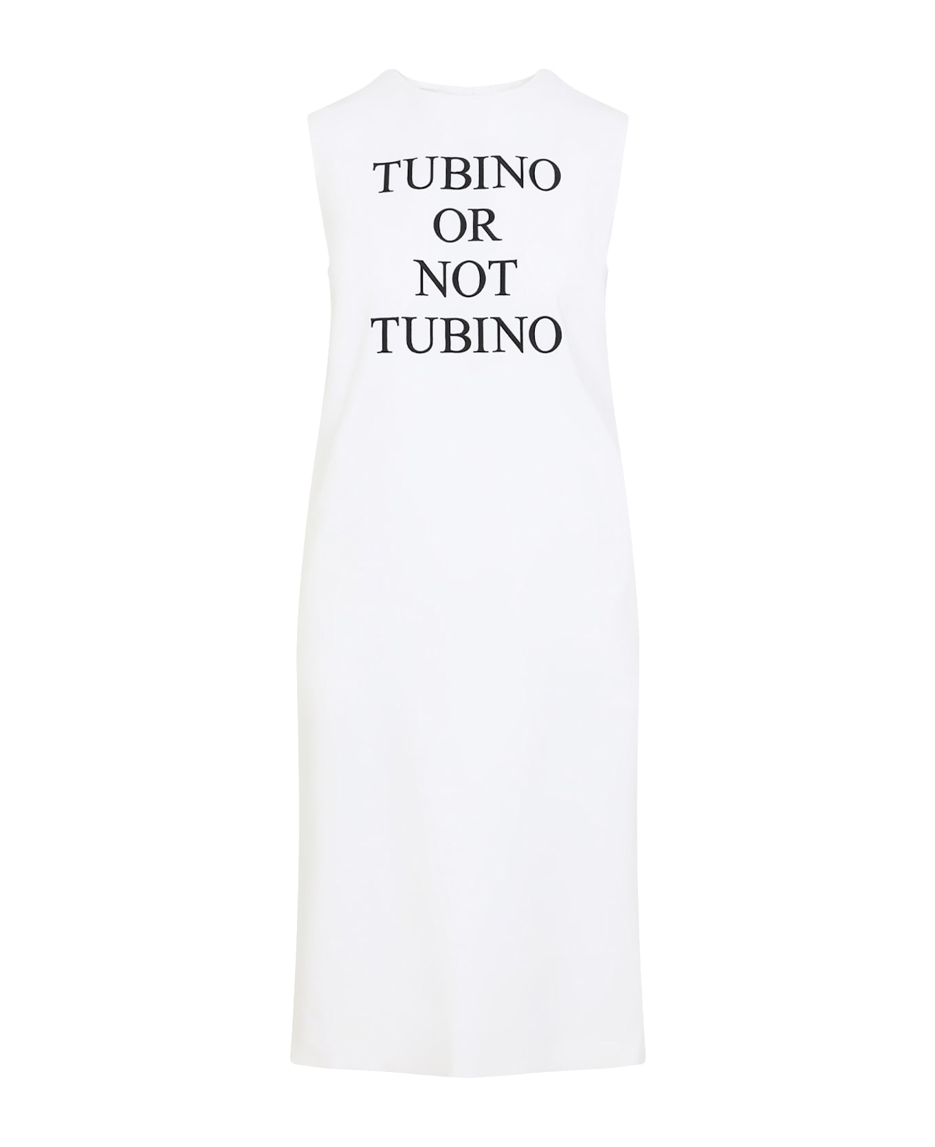 Moschino Viscose Midi Dress - Fantasia Bianco