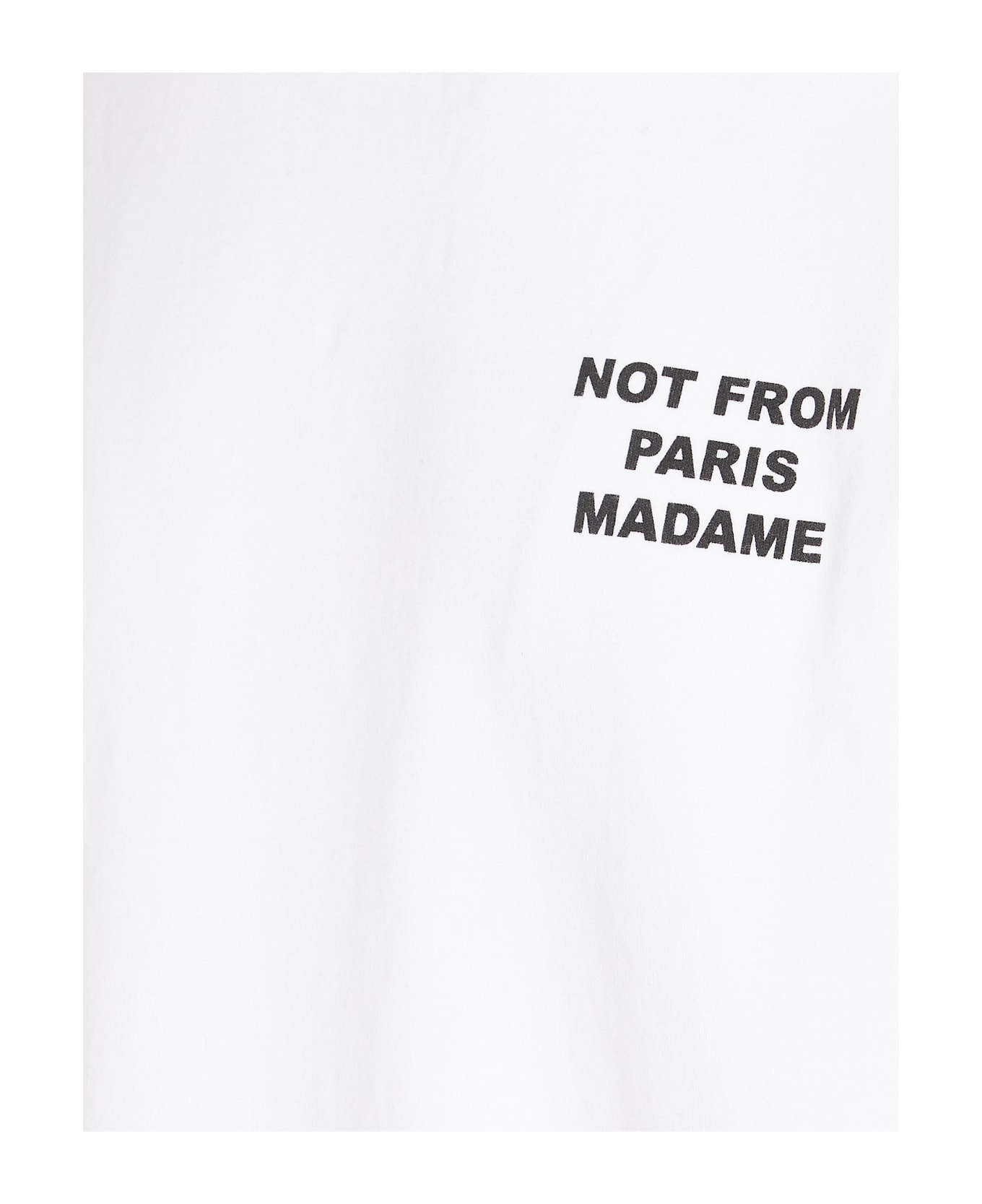 Drôle de Monsieur Le T-shirt Slogan - White