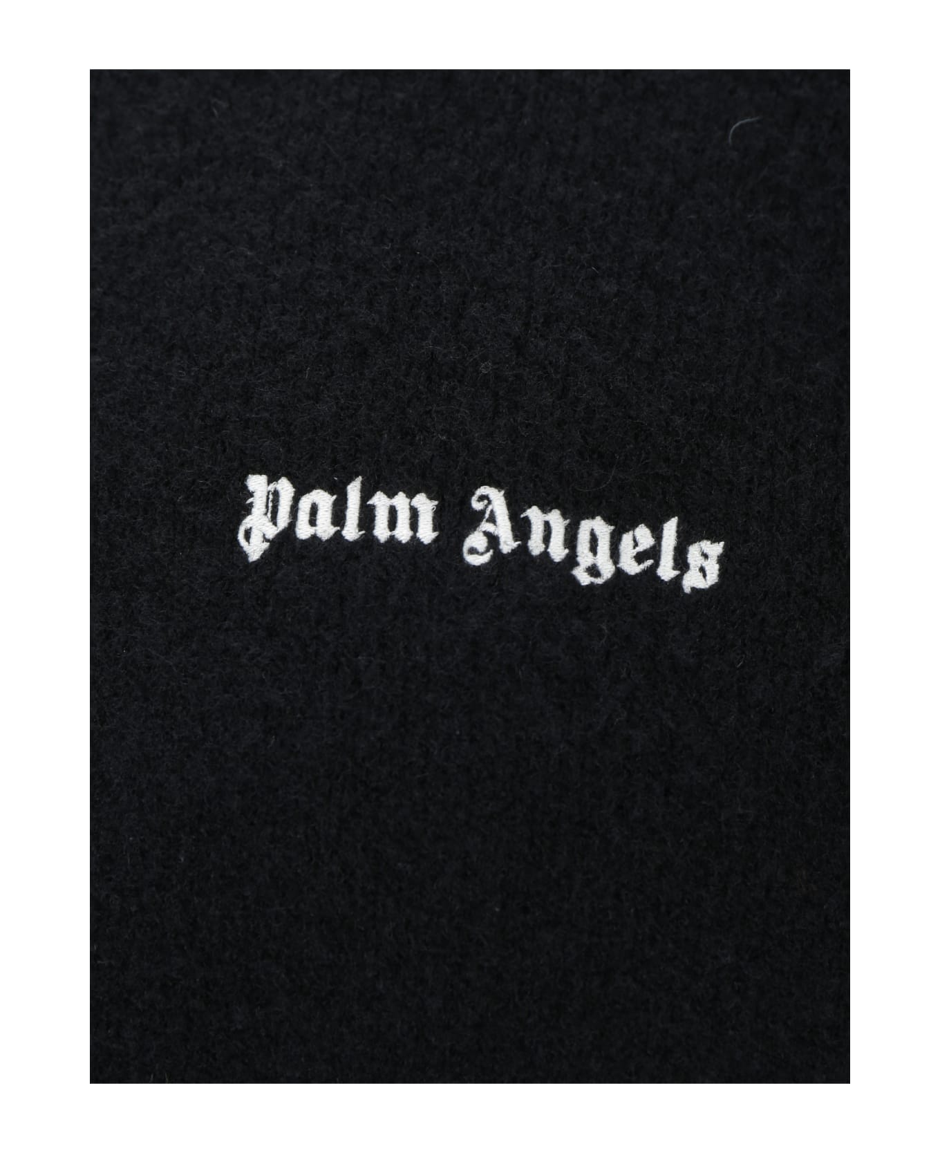 Palm Angels Wool Sweater - Black フリース