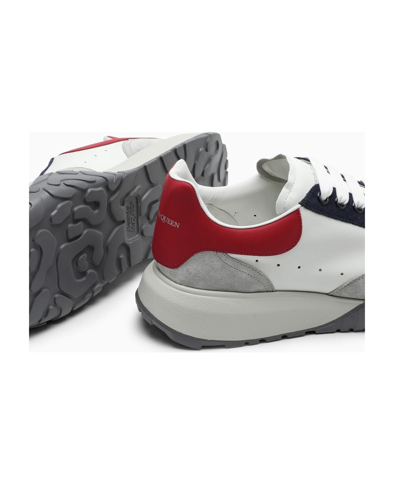 Alexander McQueen White\/red Court Trainer Sneakers - W/t.g/w.r/w/d.m/m./l