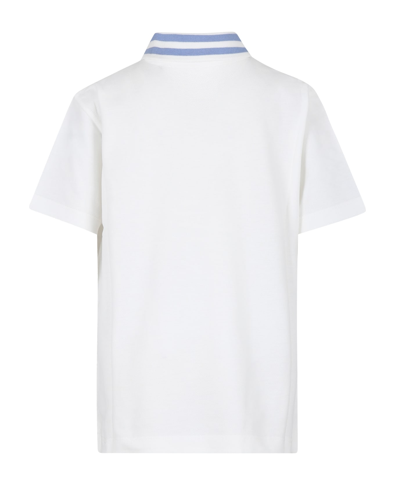 Etro Ivory Polo Shirt For Boy With Pegasus - Ivory
