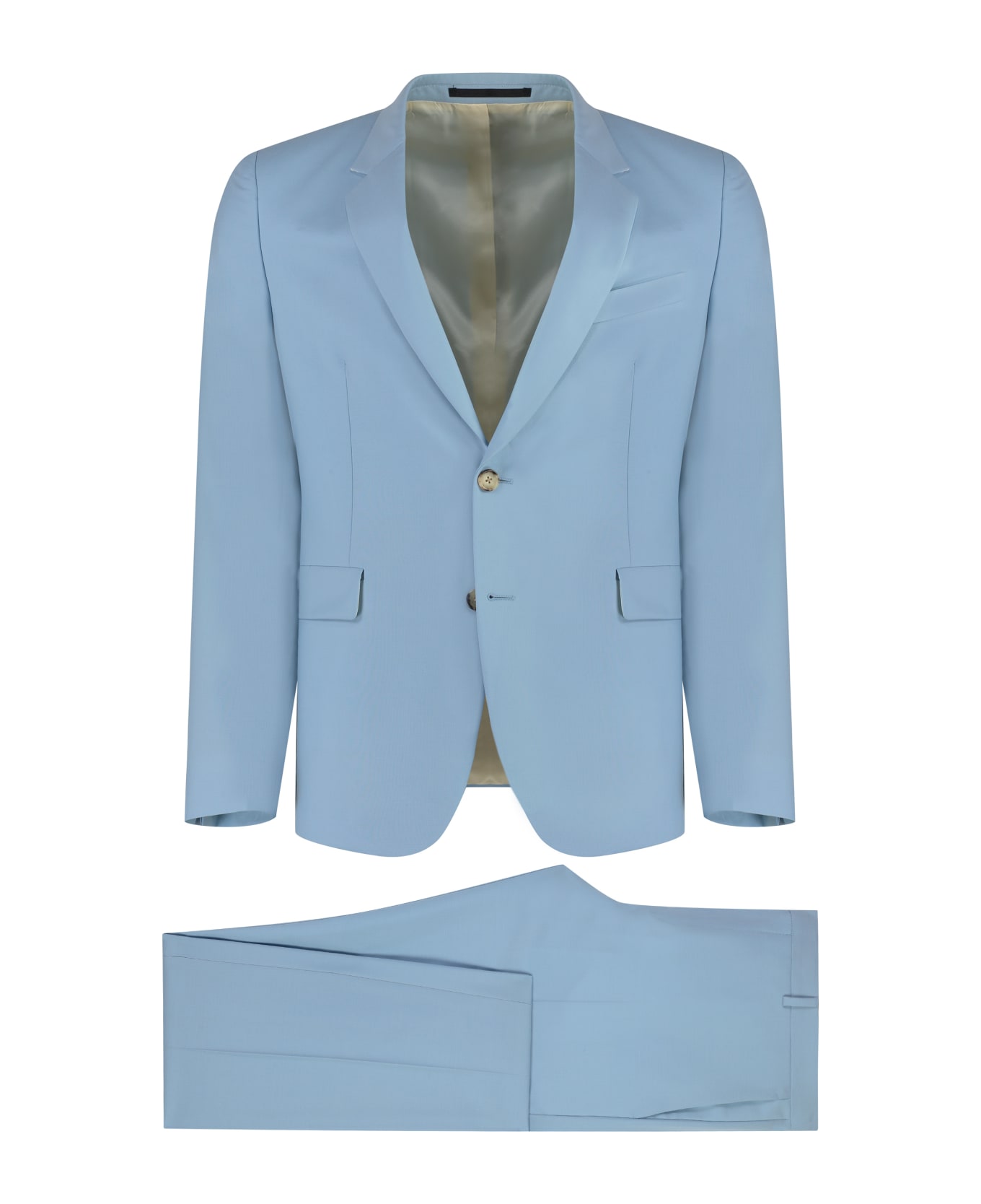Paul Smith Wool And Mohair Two Piece Suit - Light Blue