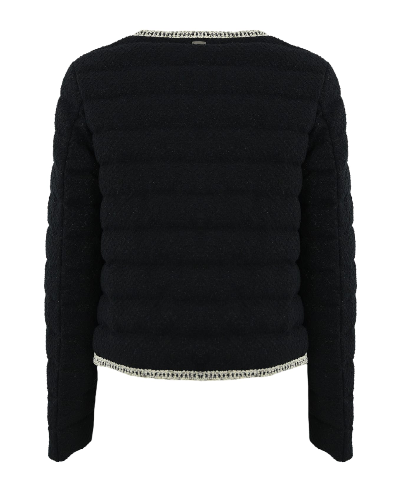 Herno Chanel Effect Glitter Jacket - Nero