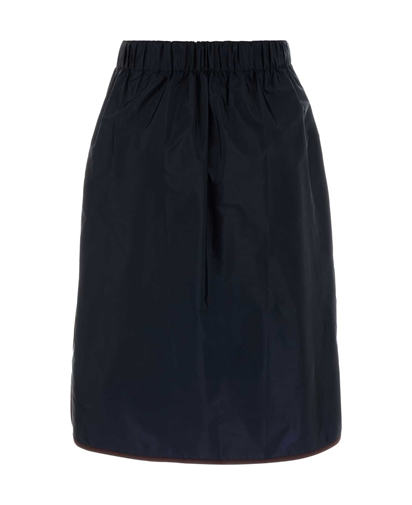 Prada Midnight Blue Re-nylon Skirt - ROYAL+GRANATO