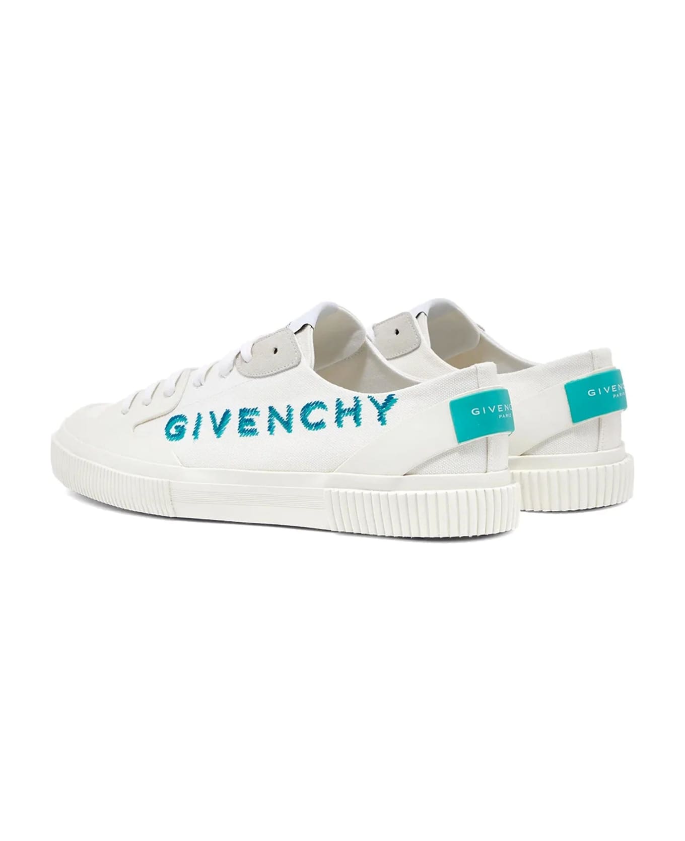 Givenchy Logo Canvas Sneakers - White