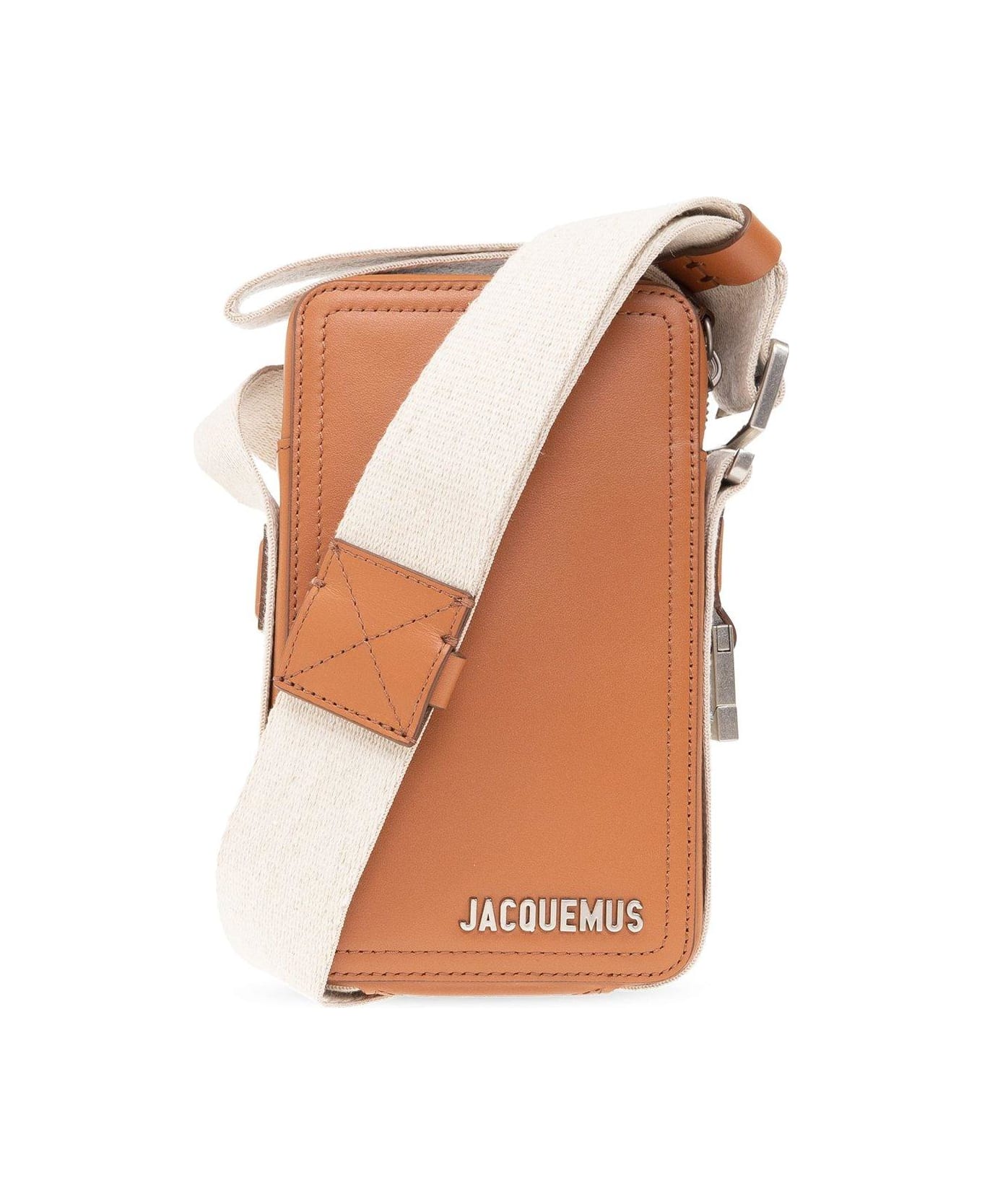 Jacquemus Le Cuerda Vertical Grosgrain Crossbody Bag - BROWN