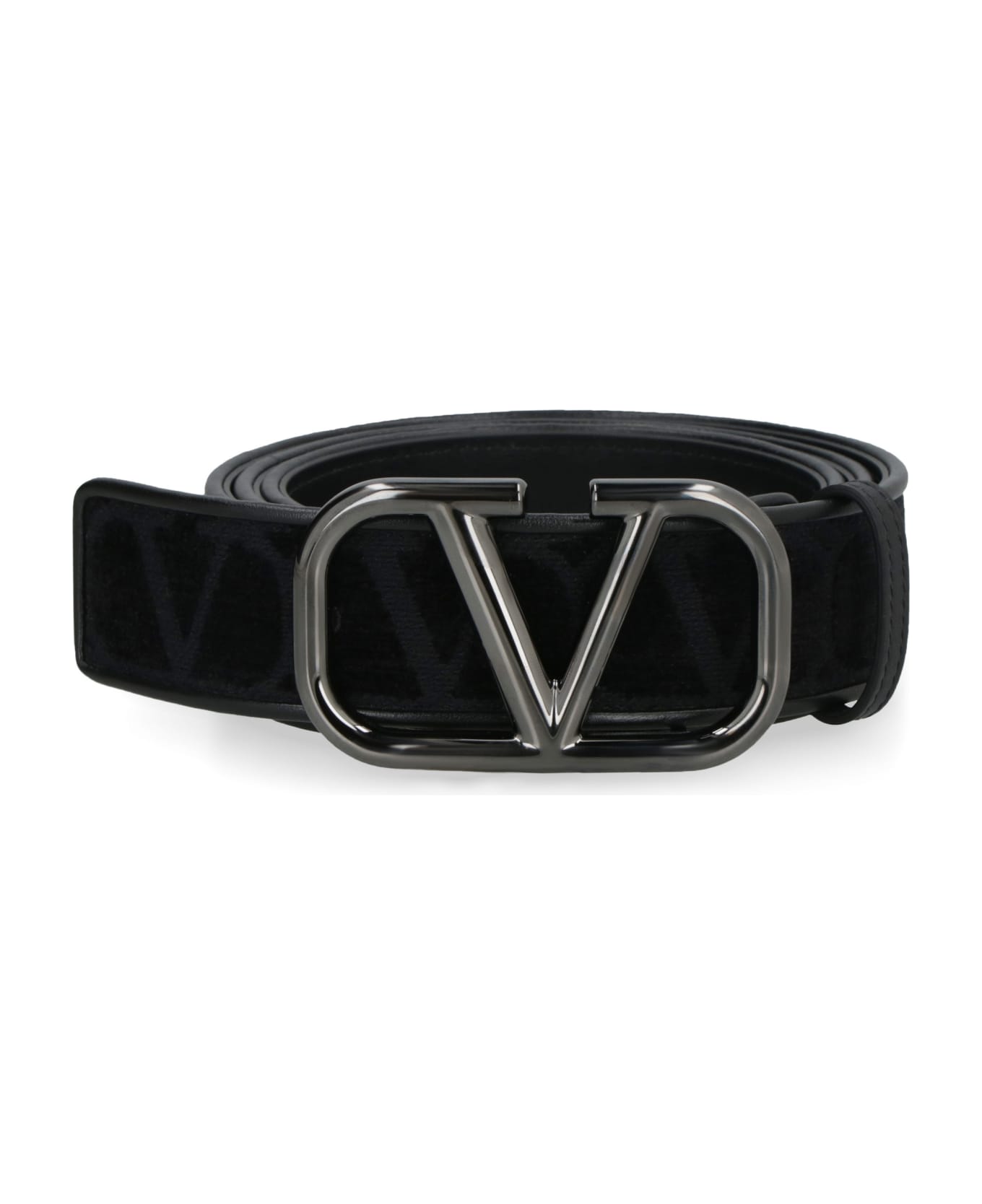 Valentino Garavani Leather Belt - black ベルト