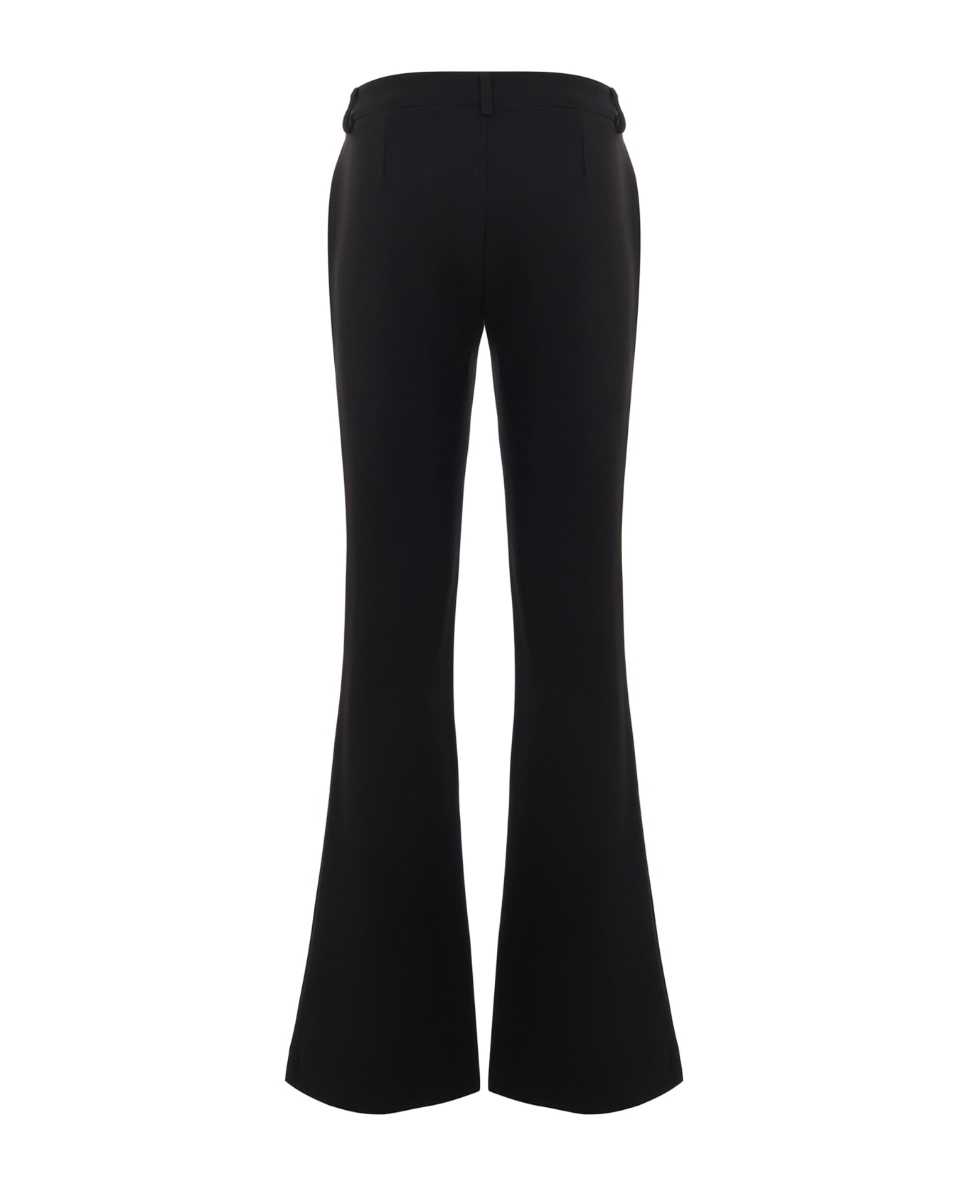 Versace Jeans Couture Trousers In Stretch Cady - Nero ボトムス