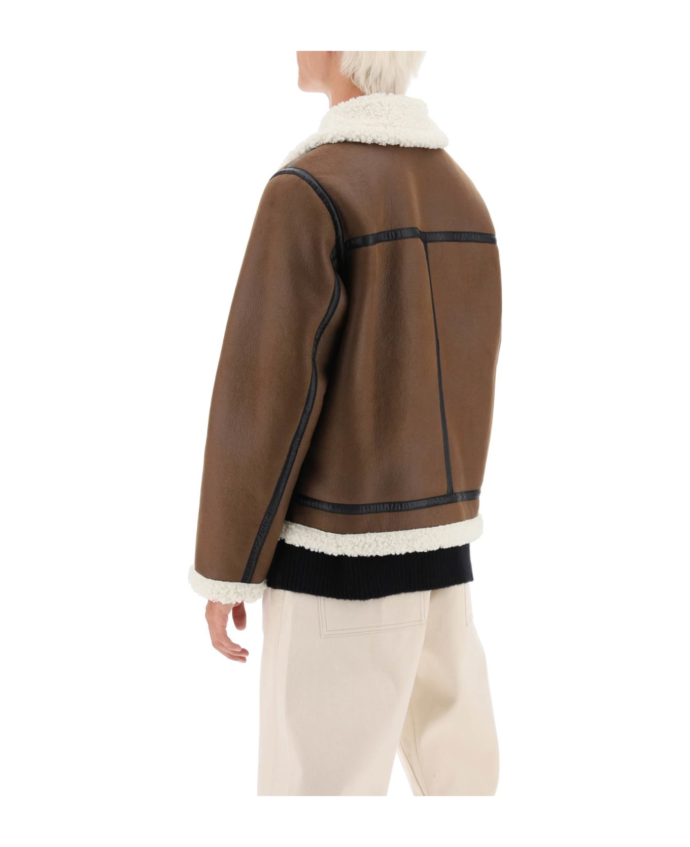 A.P.C. Eco-shearling Jacket - BROWN