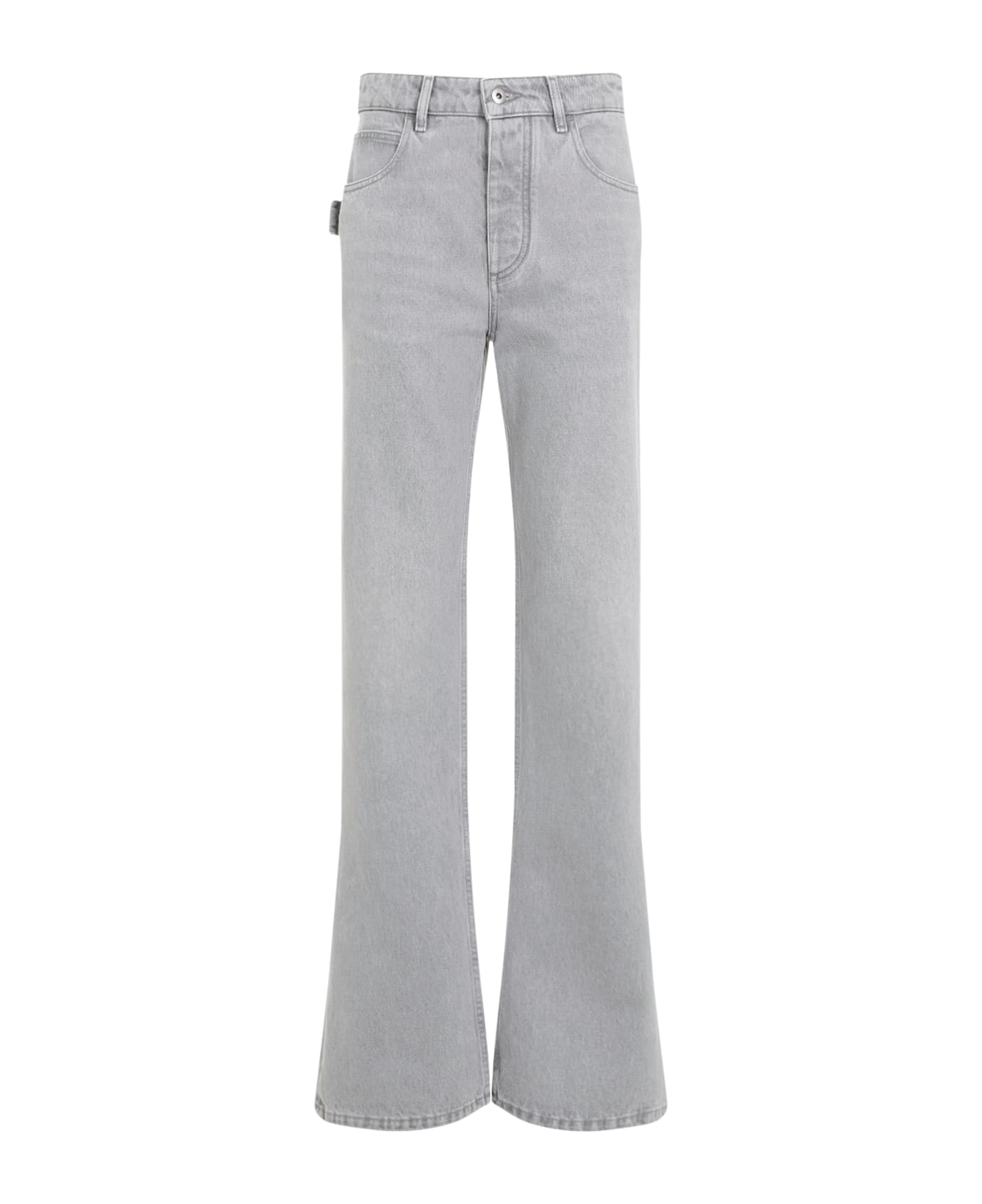 Bottega Veneta Washed Flared Denim Jeans - Light Grey