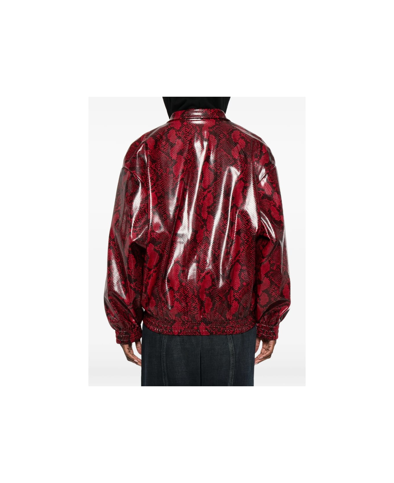 GCDS Leather Outerwear - RED