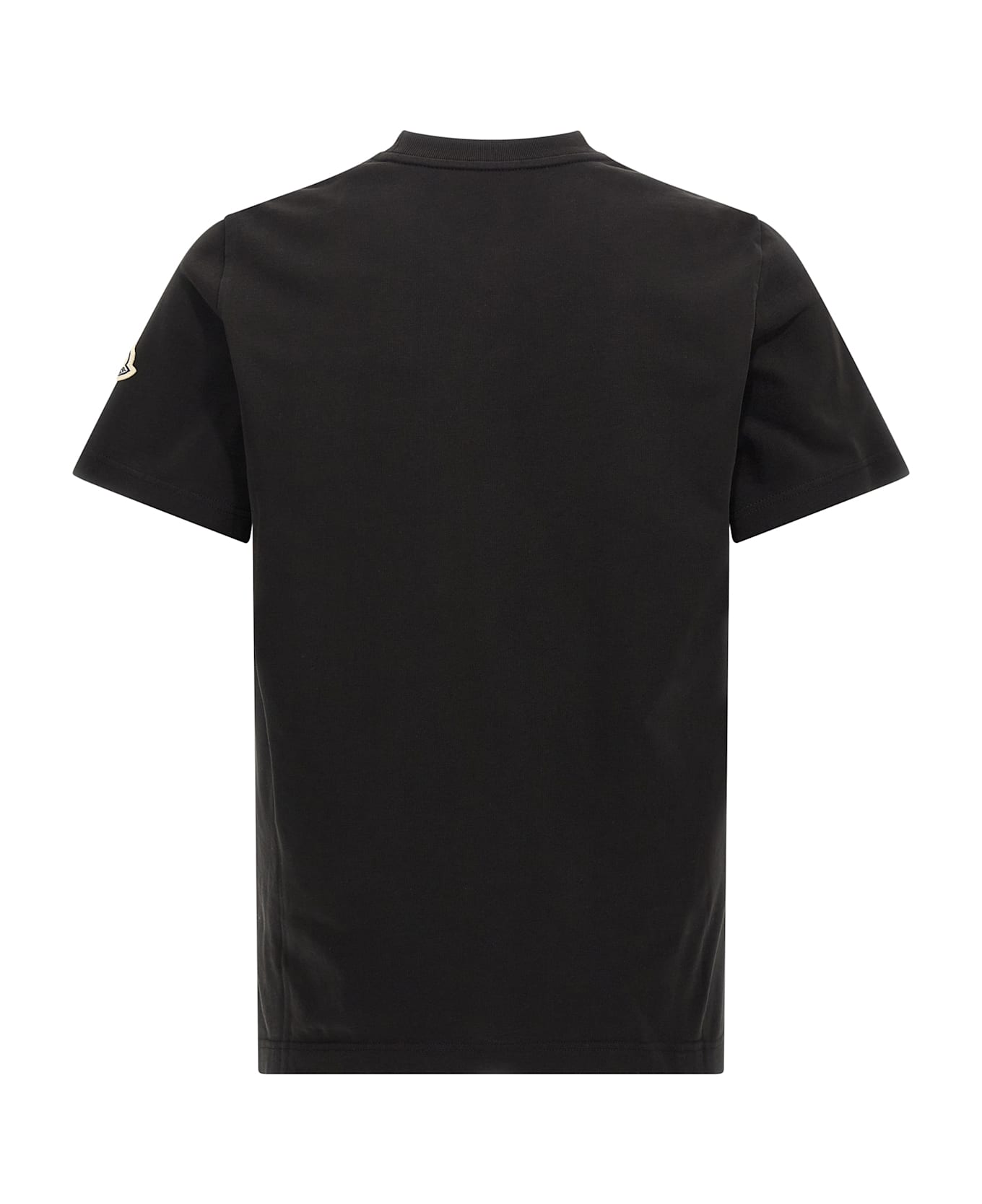 Moncler Flocked Logo T-shirt - Black  