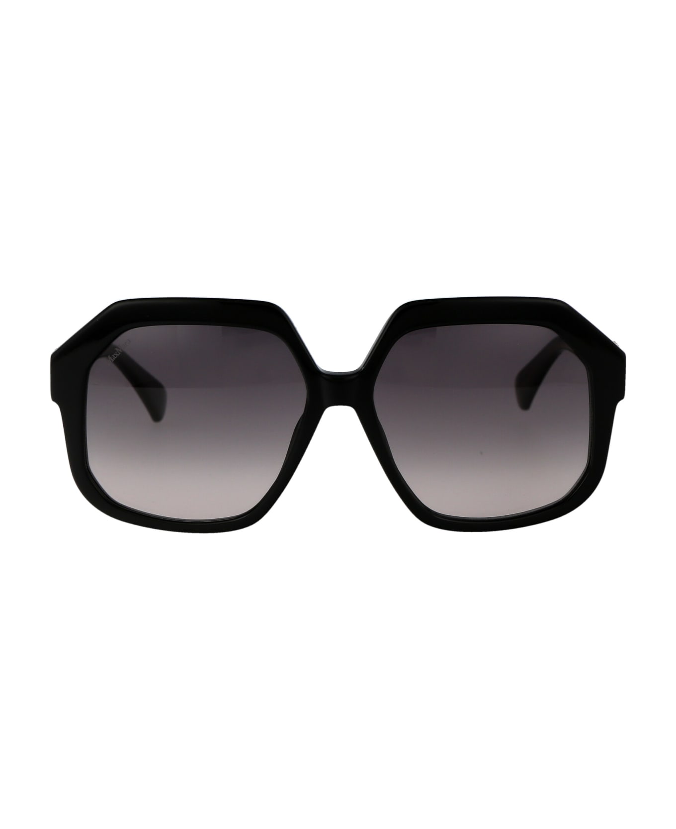 Max Mara Emme12 Sunglasses - 01B Nero Lucido/Fumo Grad