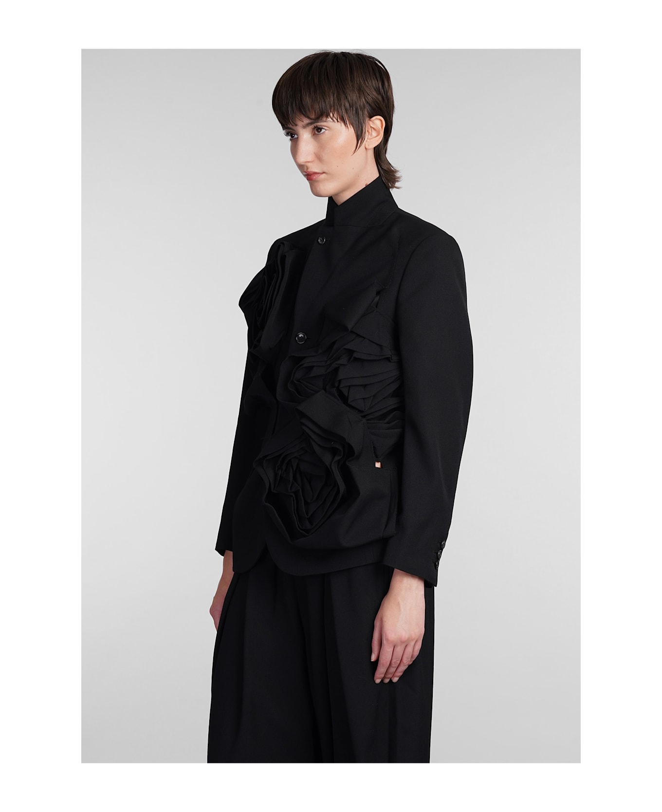 Comme des Garçons Blazer In Black Wool - black