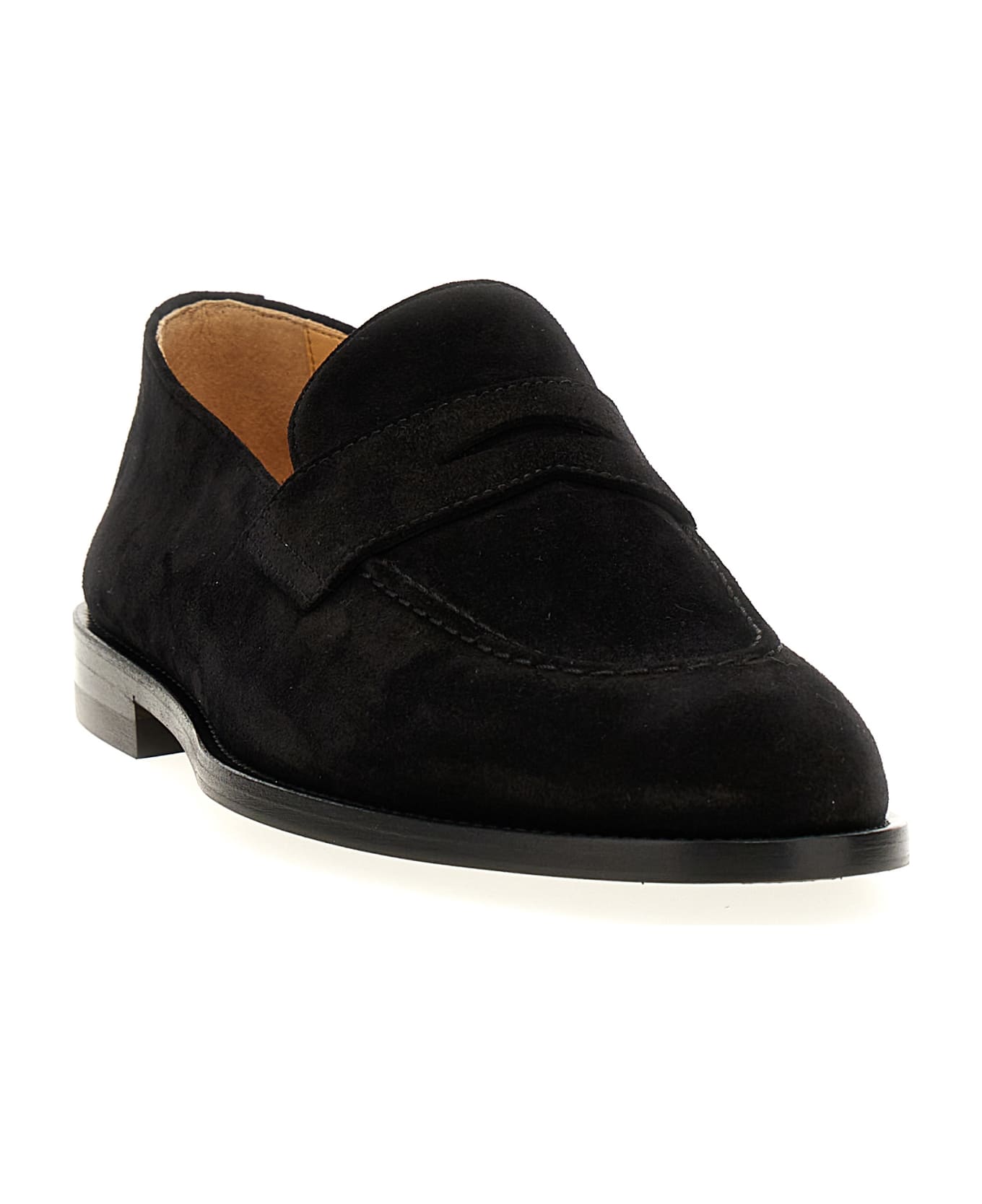 Brunello Cucinelli Suede Loafers - Black