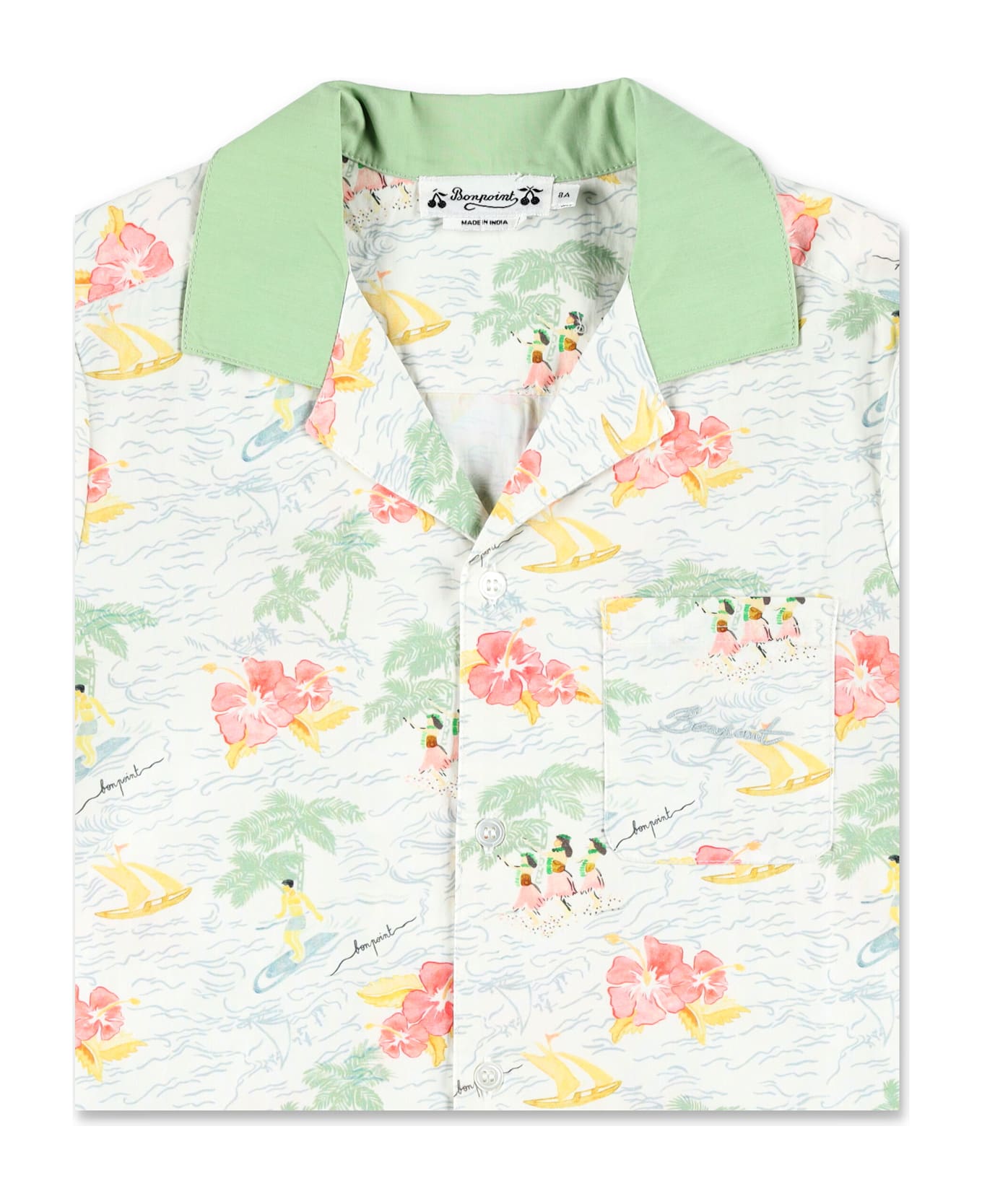 Bonpoint Kid - Steve Printed Poplin Shirt - MULTICOLOR