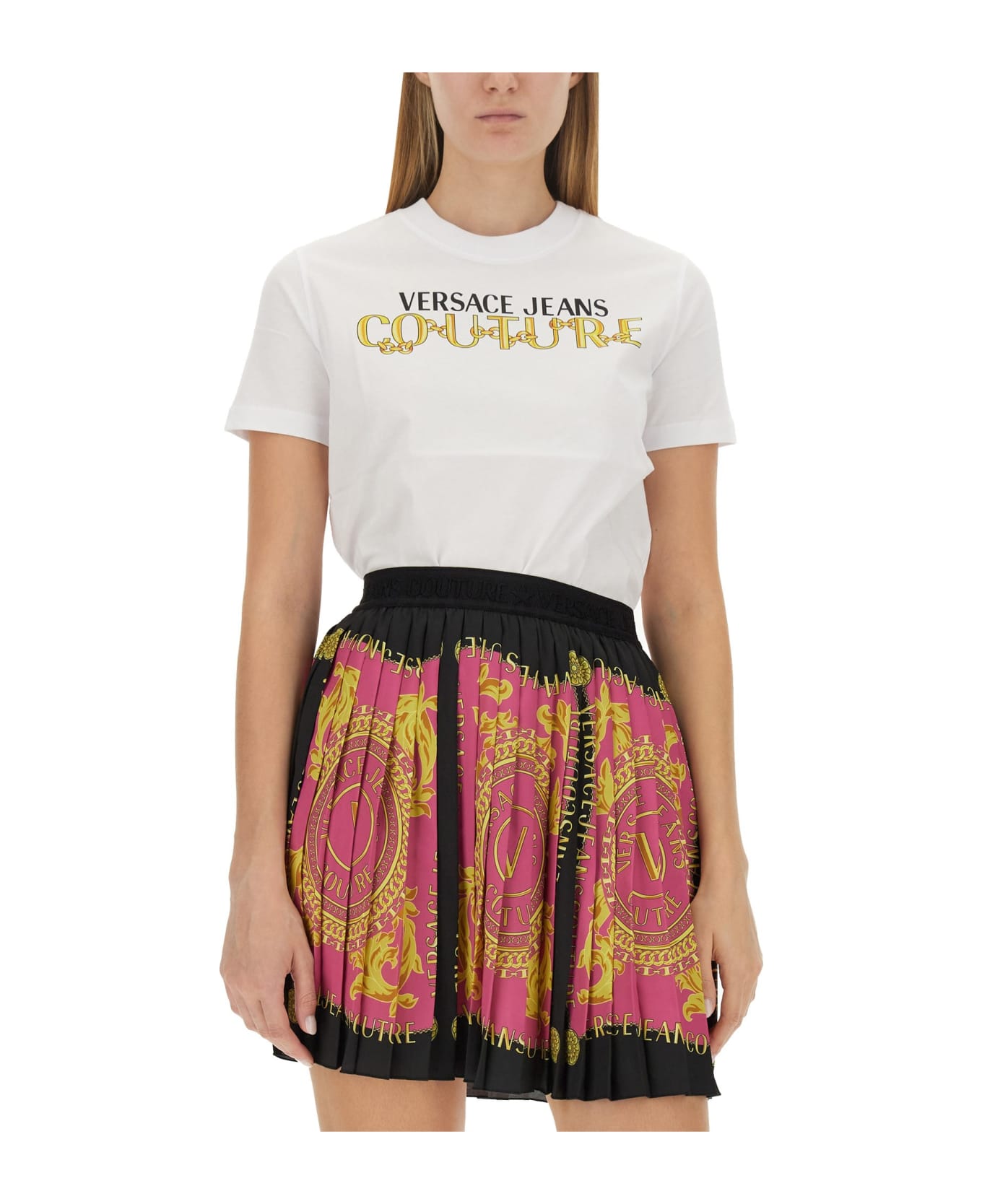 Versace Jeans Couture Printed T-shirt - BIANCO