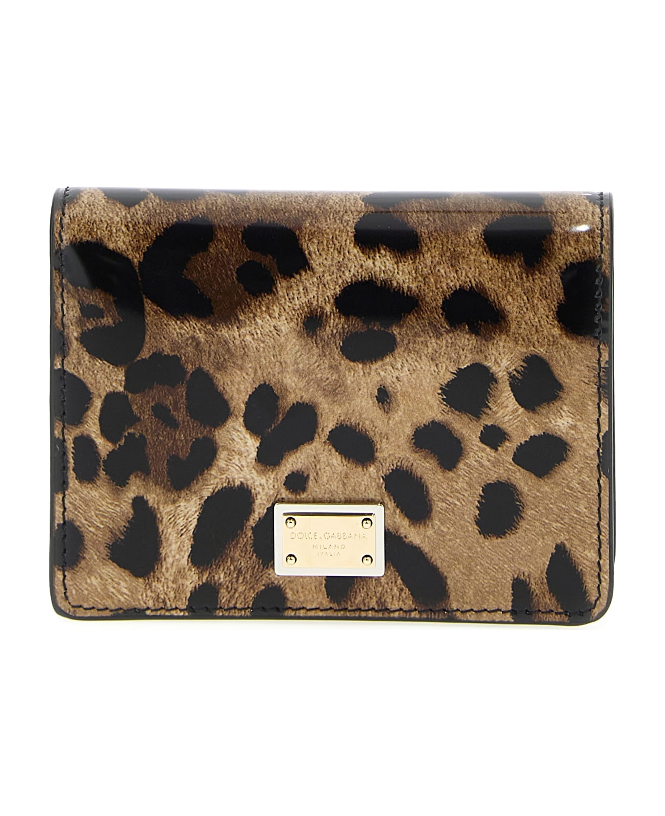 Dolce & Gabbana 'leopard' Medium Card Holder - Multicolor