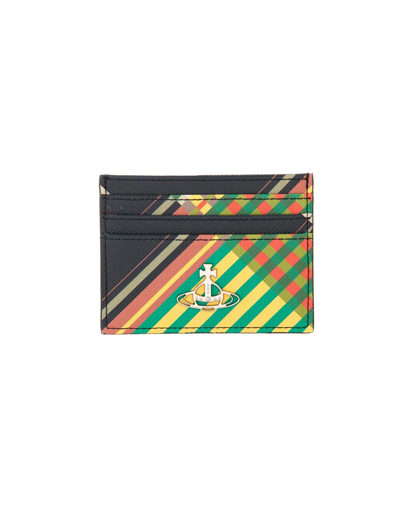 Vivienne Westwood Card Holder With Logo - MULTICOLOUR