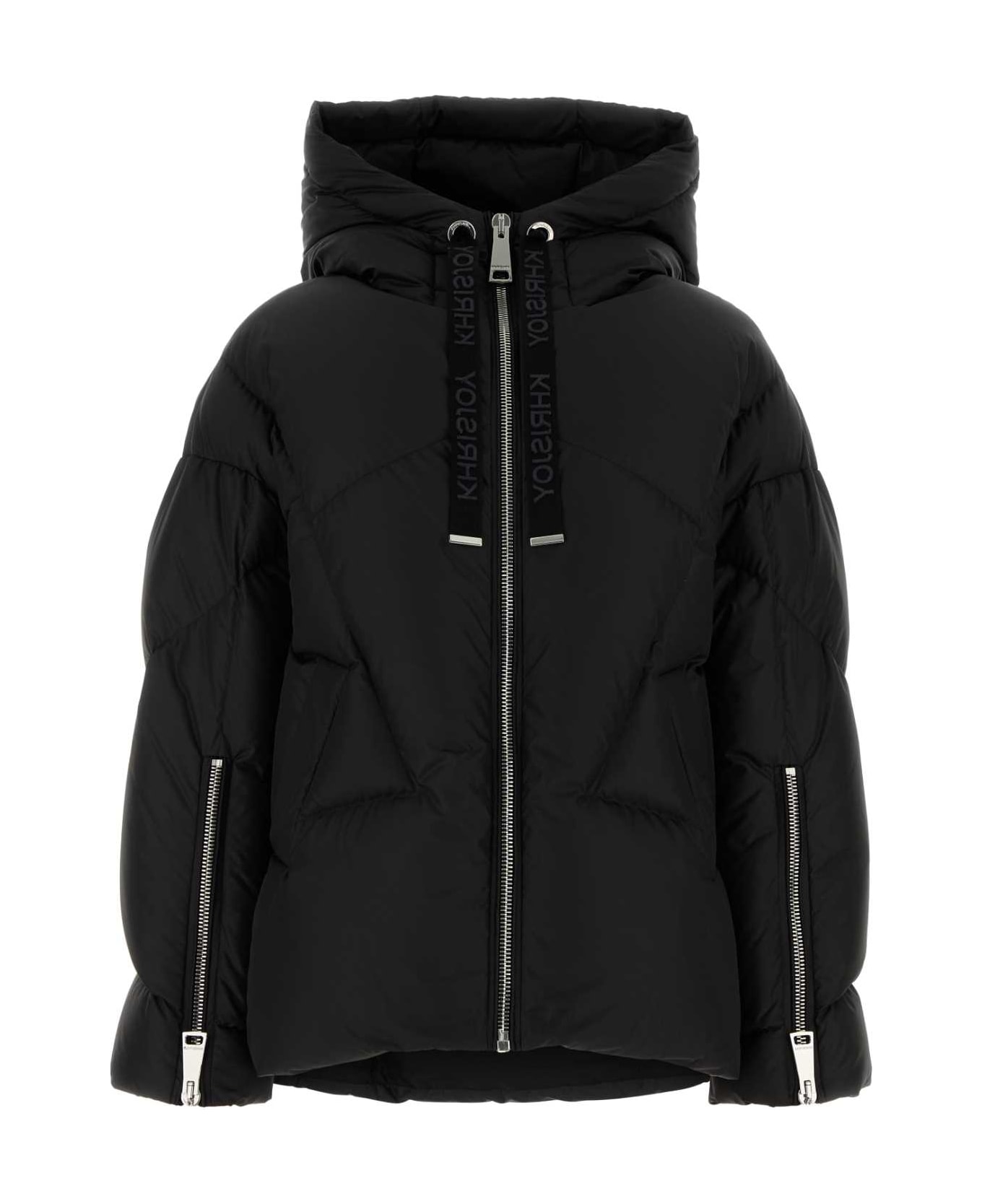 Khrisjoy Black Polyester Blend Milano Down Jacket - BLACK
