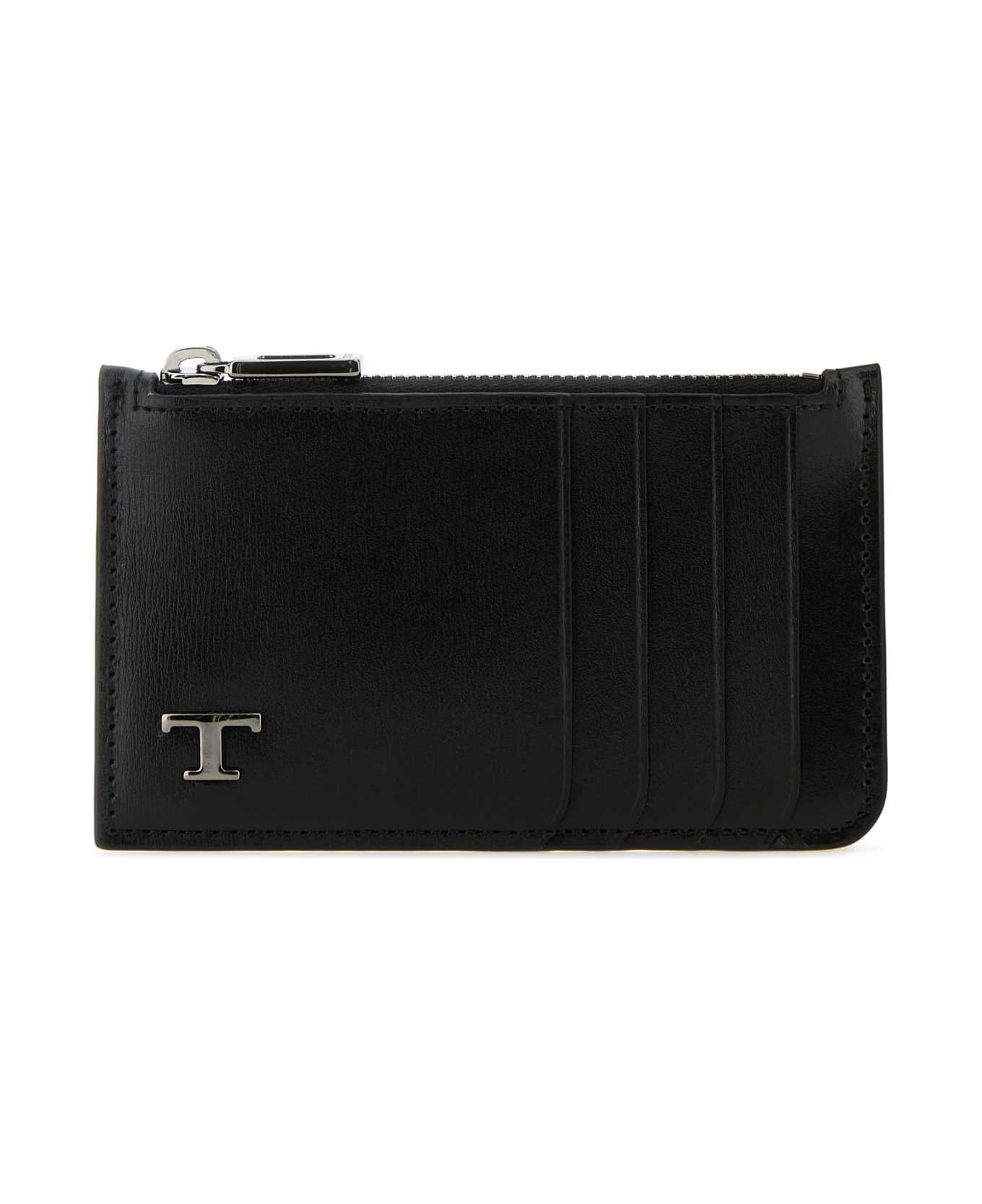 Tod's Black Leather Card Holder - ALTRAVERSIONE 財布