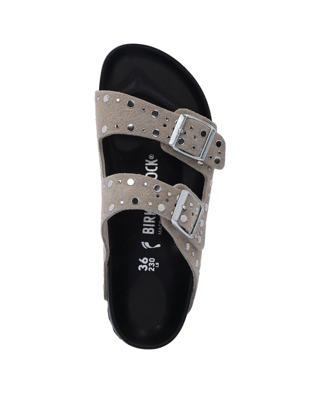 Birkenstock "arizona Rivet" Studs Sandals - Taupe