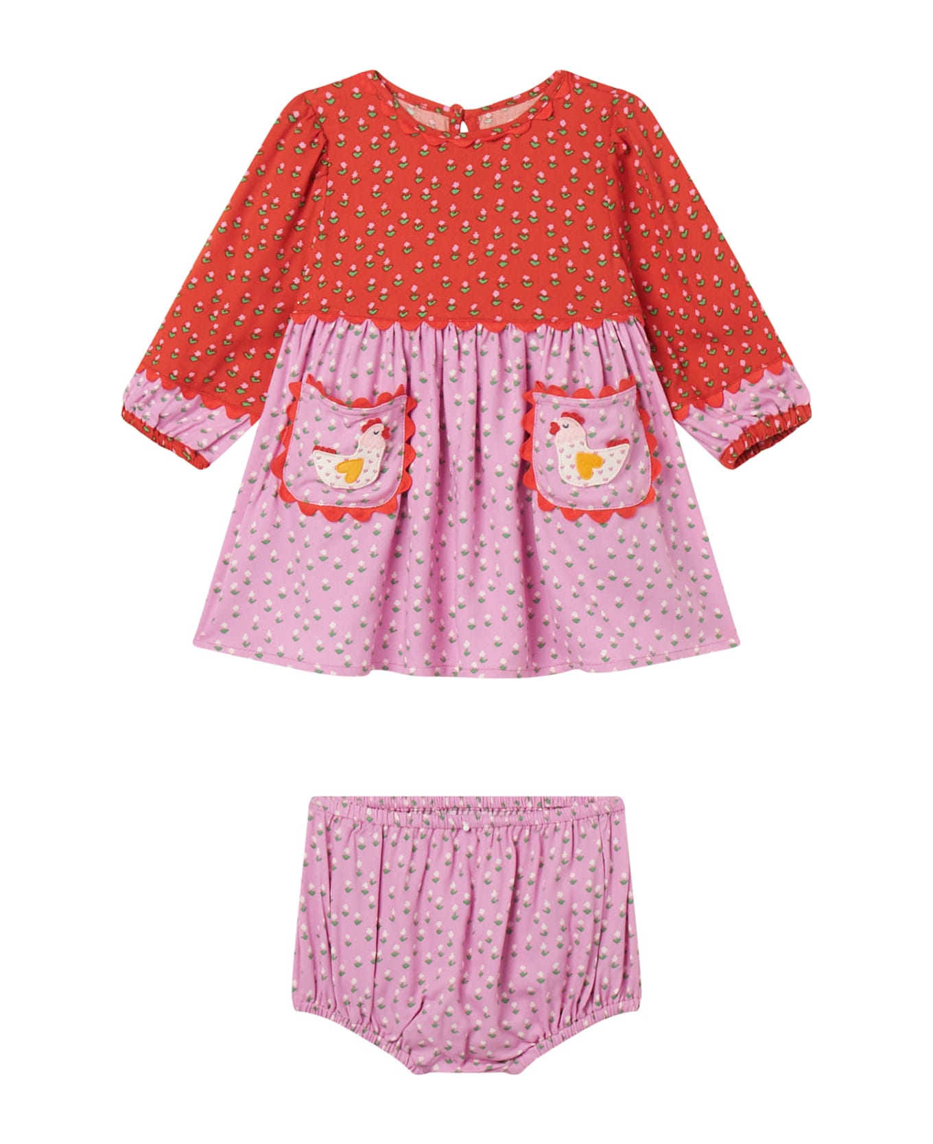 Stella McCartney Kids Abito Con Stampa - Pink