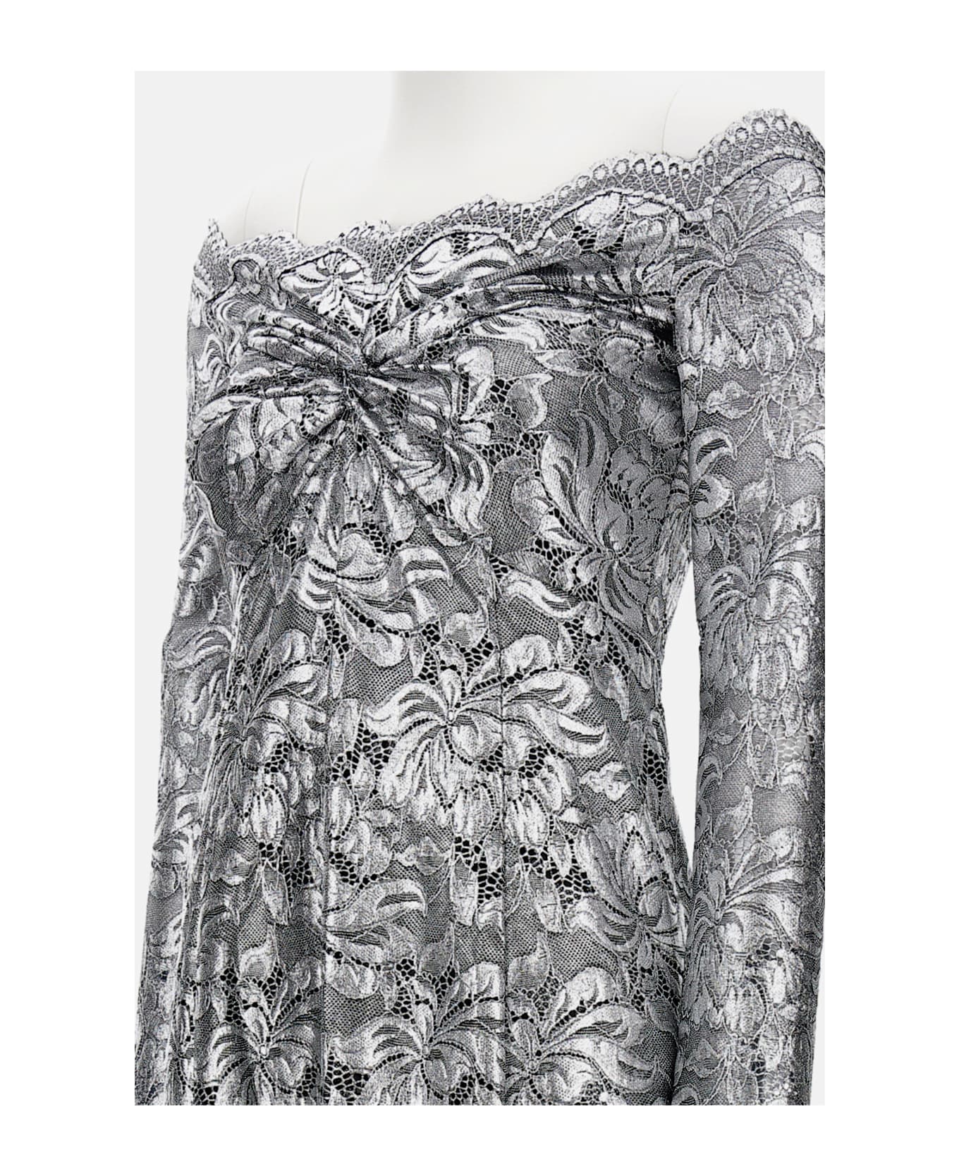 Paco Rabanne Long Dress - Silver