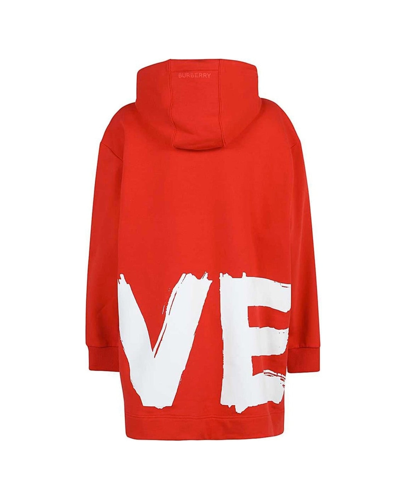 Burberry Aurore Love Hooded Sweatshirt - Red
