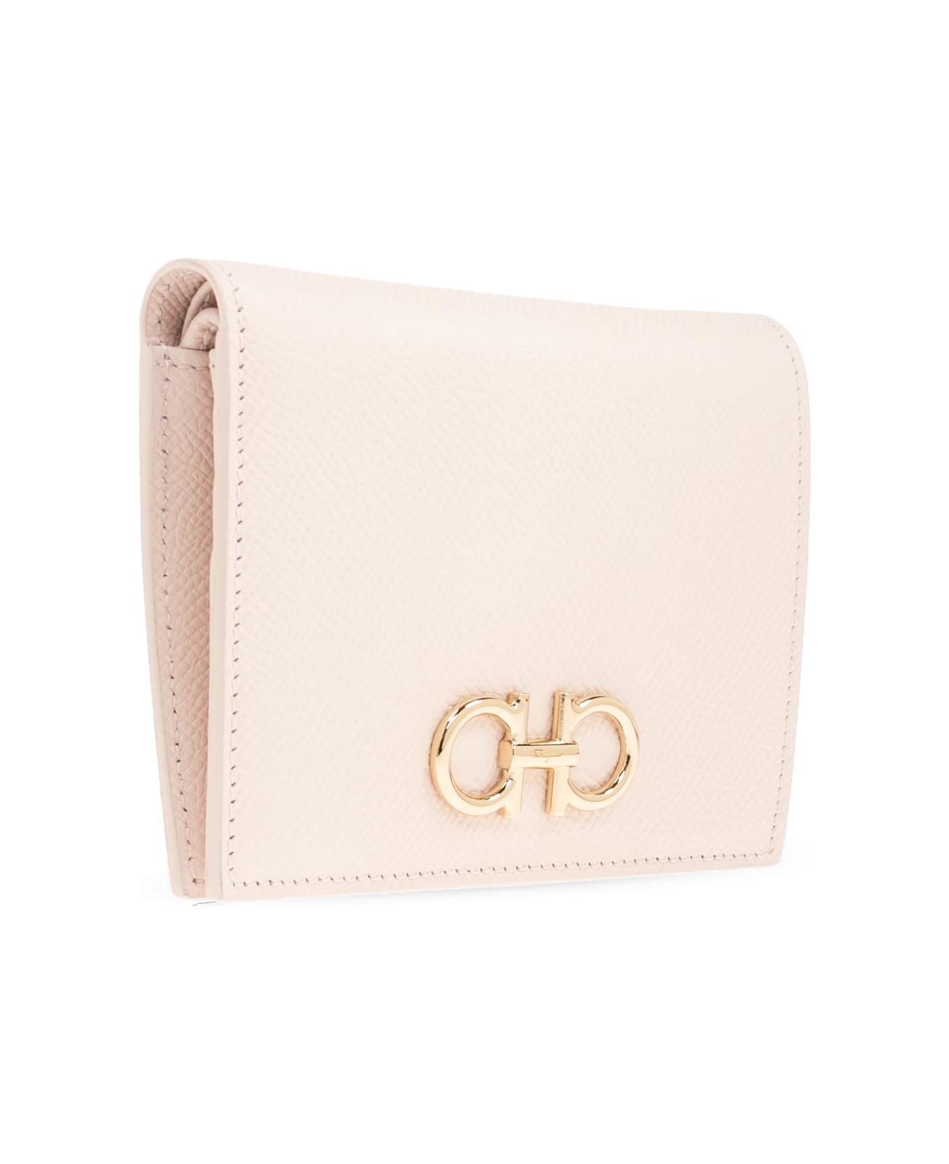 Ferragamo Leather Wallet - CREAM TAN